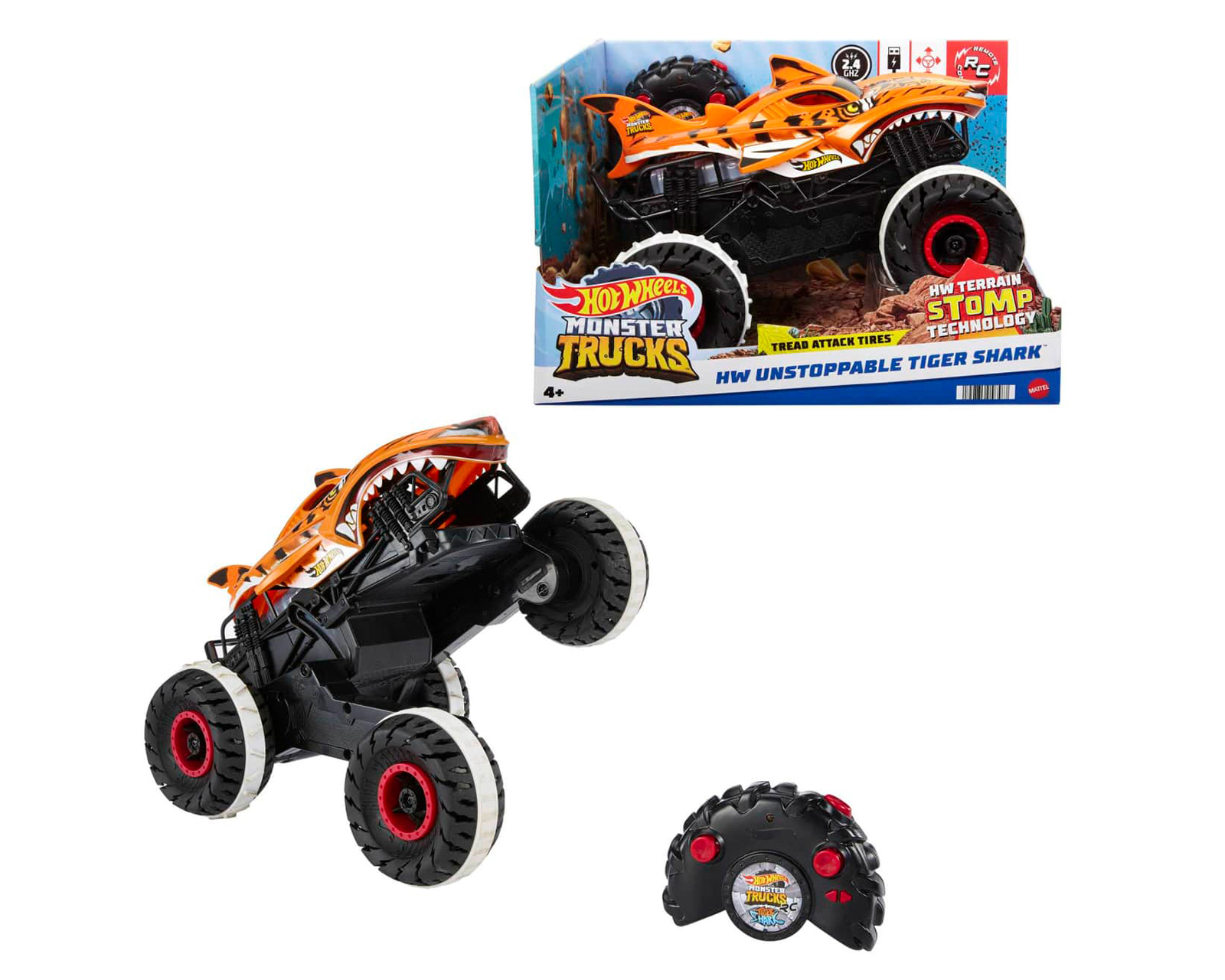 Foto 2 pulgar | Foto 1 | Carro de Control Remoto Hot Wheels Monster Trucks