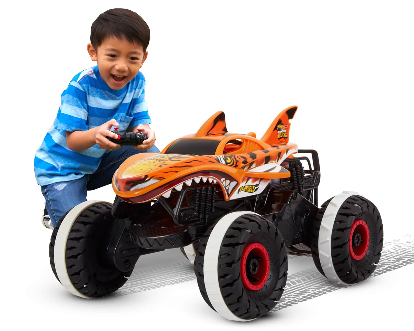 Foto 7 pulgar | Foto 6 | Carro de Control Remoto Hot Wheels Monster Trucks