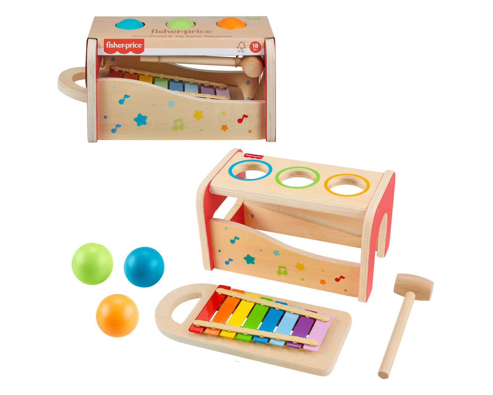 Foto 2 pulgar | Foto 1 | Mesita de Actividades Sorpresa de Madera Fisher-Price