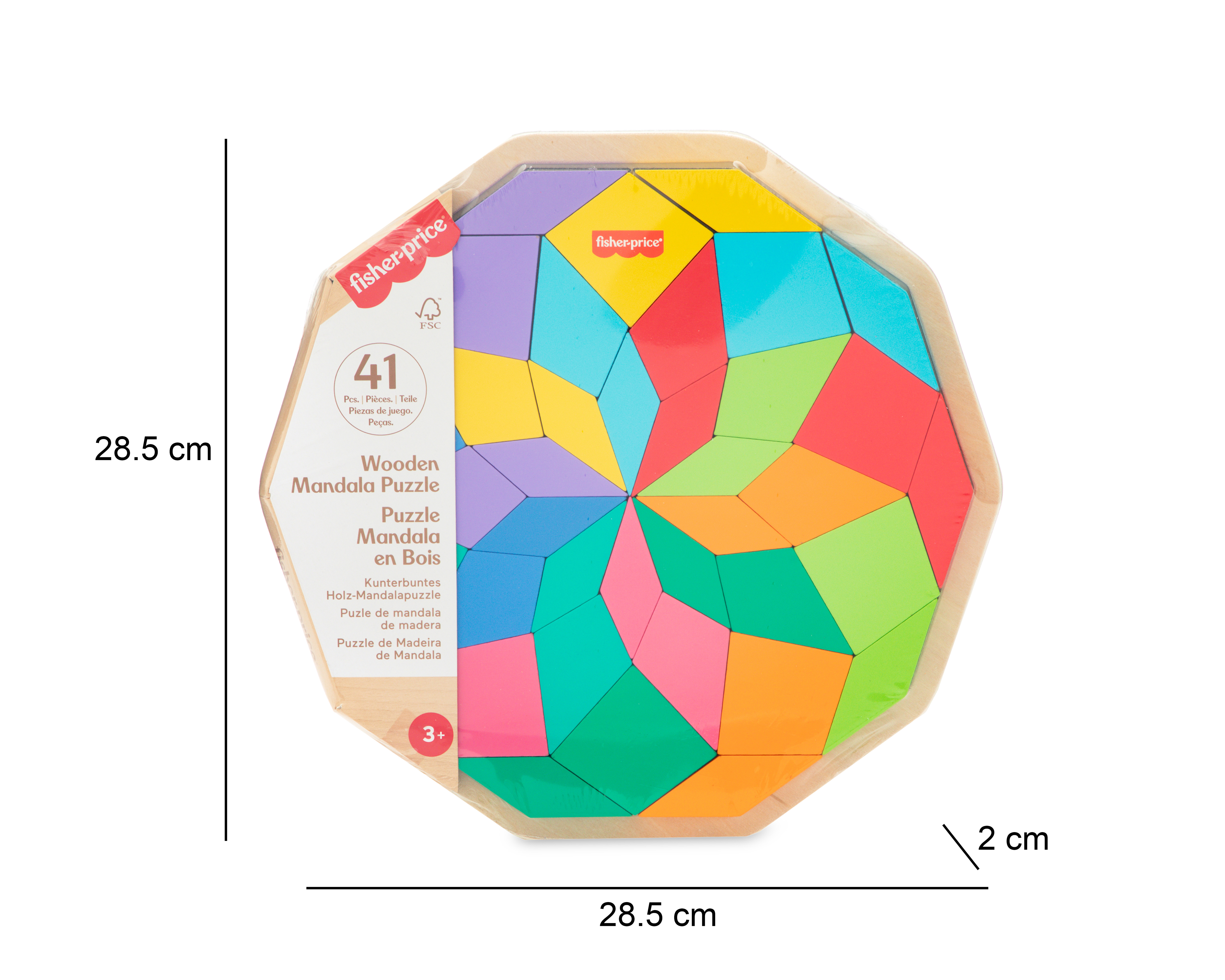 Foto 4 | Foto 4 | Rompecabezas Geométrico Mandala Fisher Price 41 Piezas