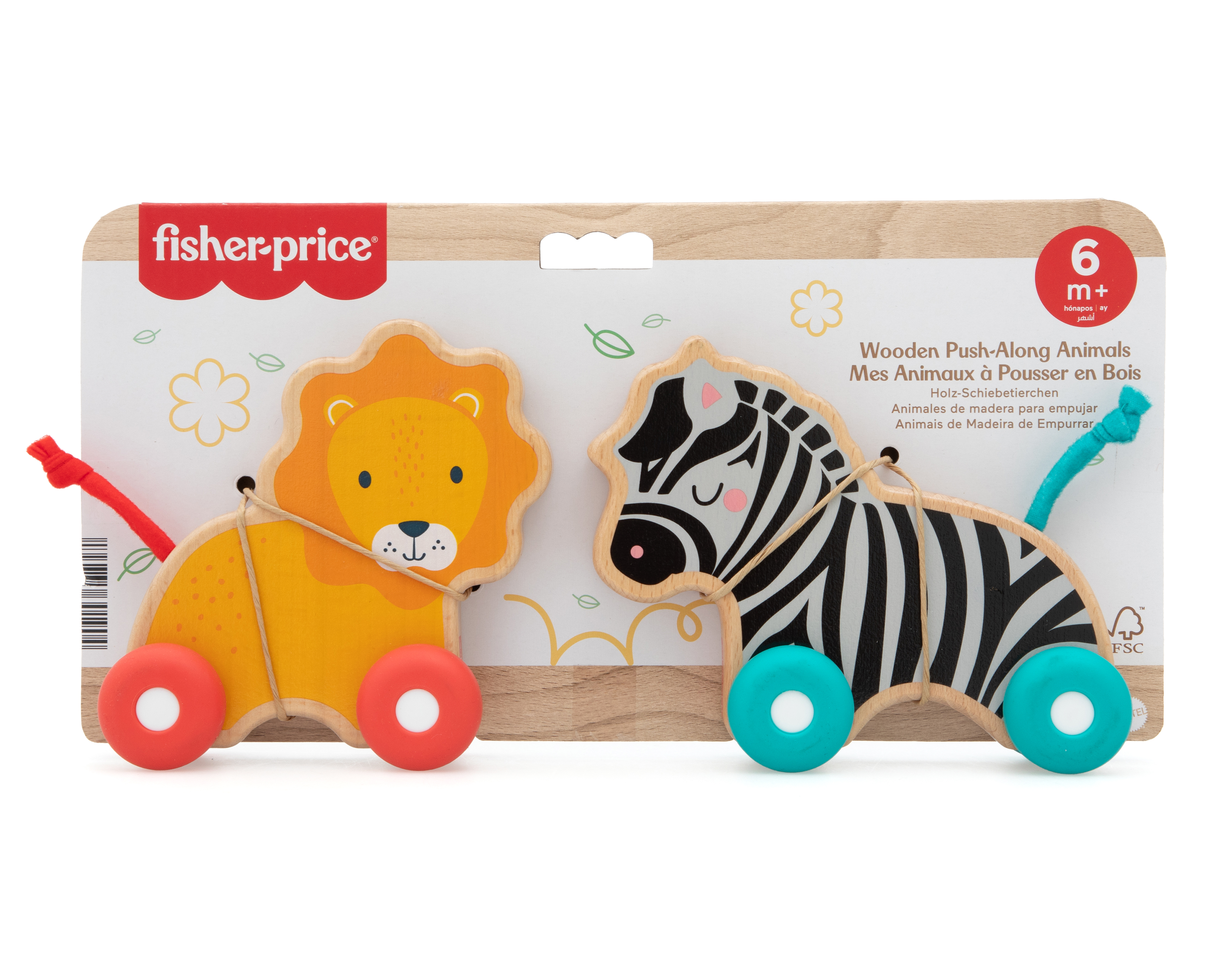 Foto 4 | Foto 4 | Animales de Madera para Empujar Fisher-Price