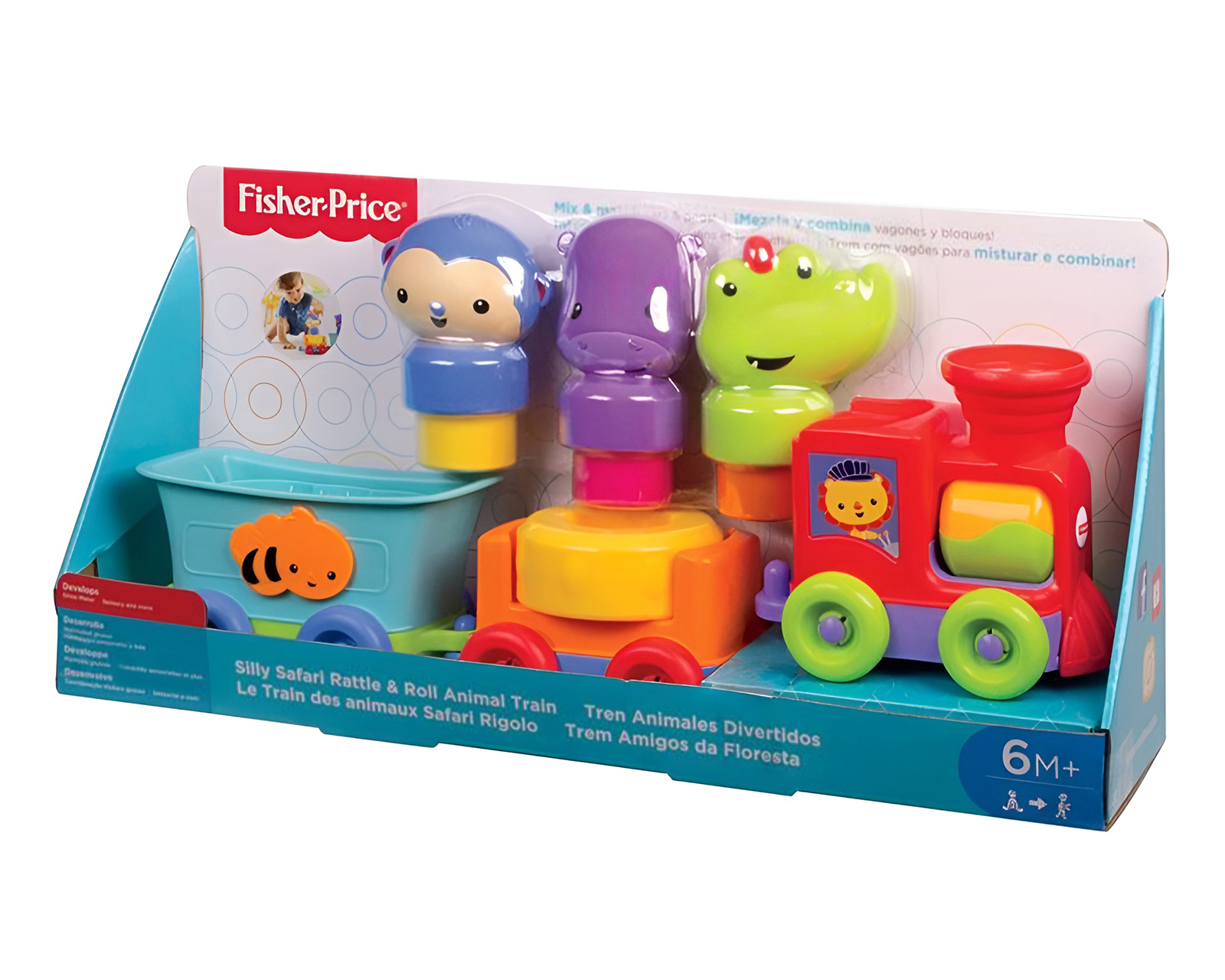 Foto 5 pulgar | Foto 4 | Tren Animales Divertidos Fisher-Price
