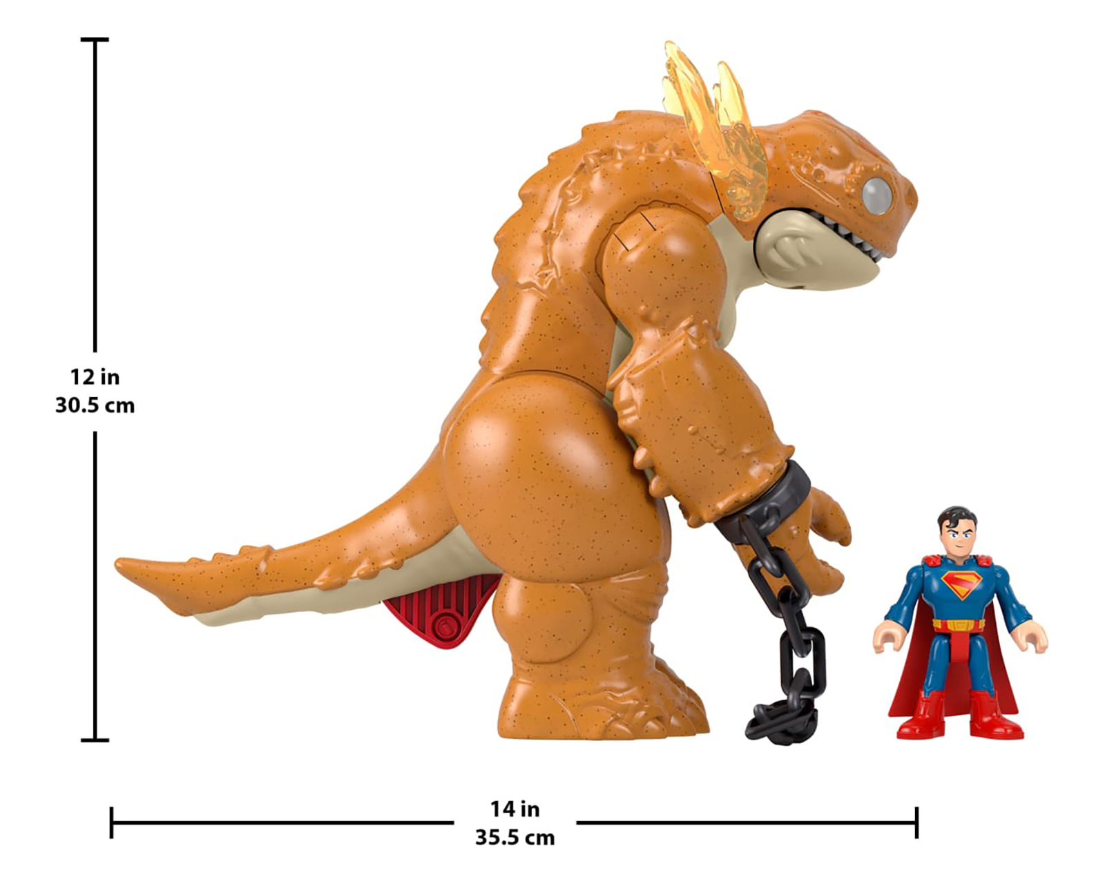 Foto 6 pulgar | Foto 5 | Set de Juego Imaginext DC Super Friends Superman vs. Monstruo Gigante