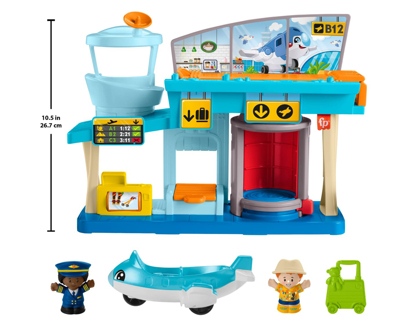 Foto 7 pulgar | Foto 6 | Aeropuerto de Aventuras Diarias Little People Fisher-Price