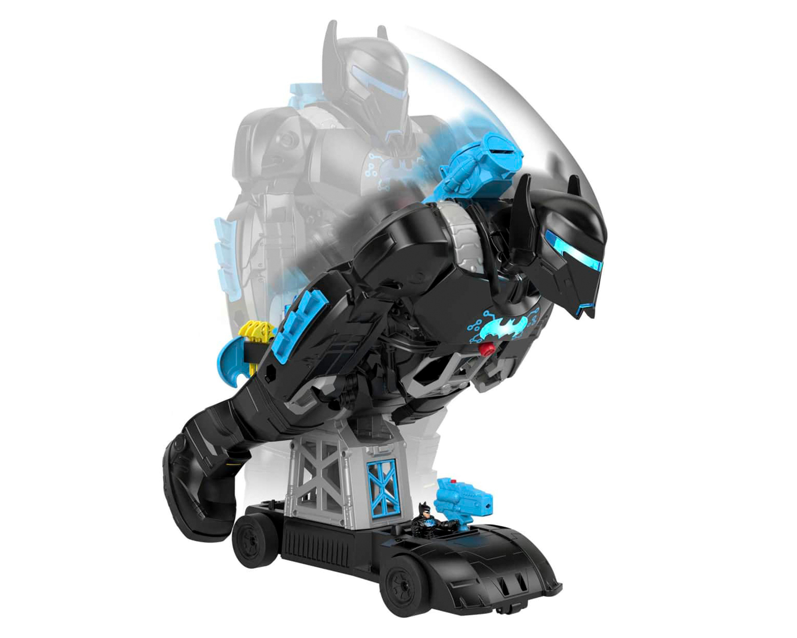 Foto 4 pulgar | Foto 3 | Bat-Tech Batbot Figura de Acción Fisher-Price Imaginext con Luz y Sonido