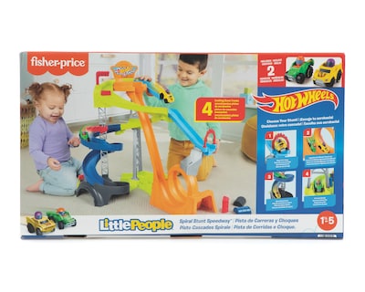 Foto 1 | Foto 1 | Pista de Carreras y Choques Fisher-Price Hot Wheels Little People