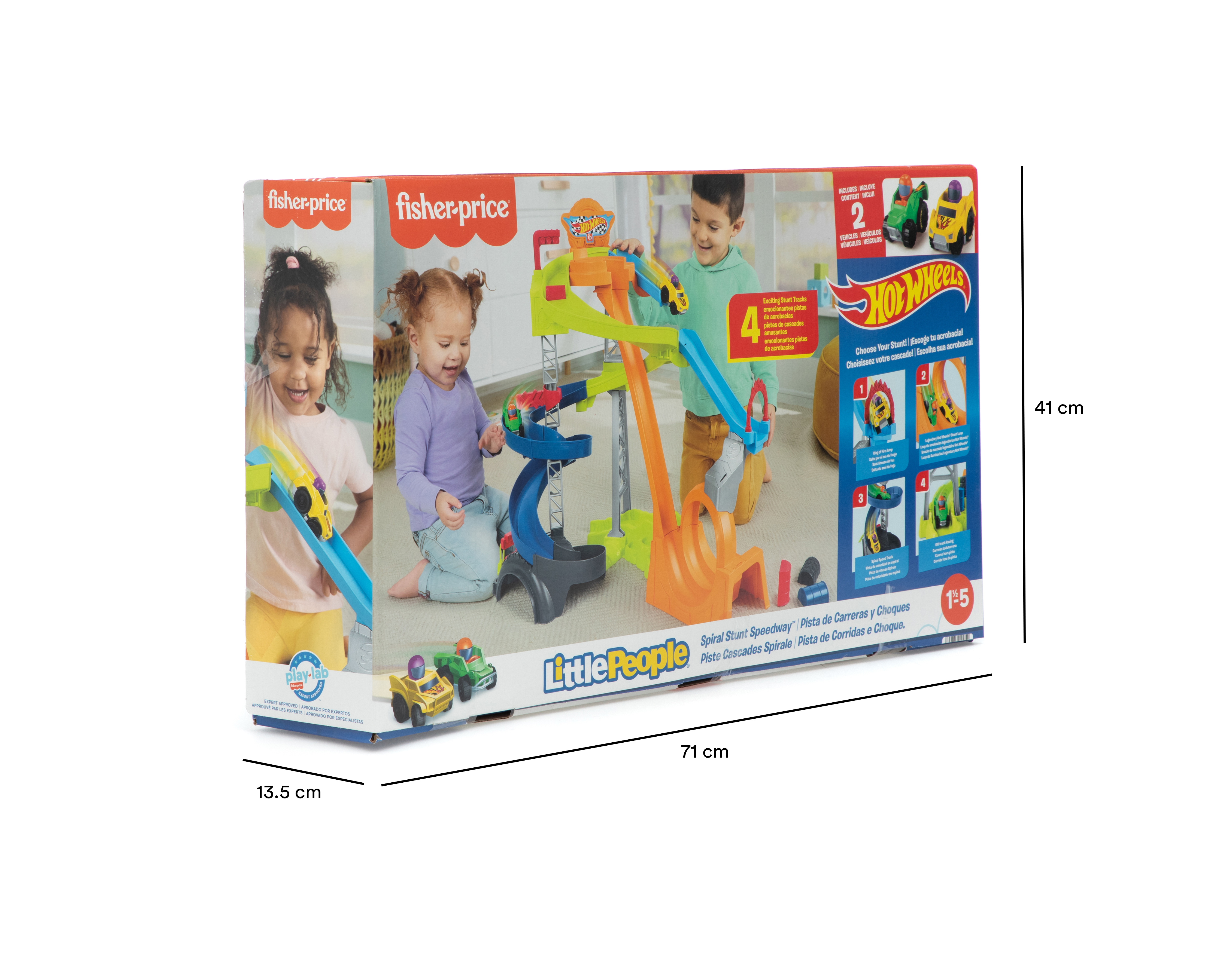 Foto 4 pulgar | Foto 3 | Pista de Carreras y Choques Fisher-Price Hot Wheels Little People