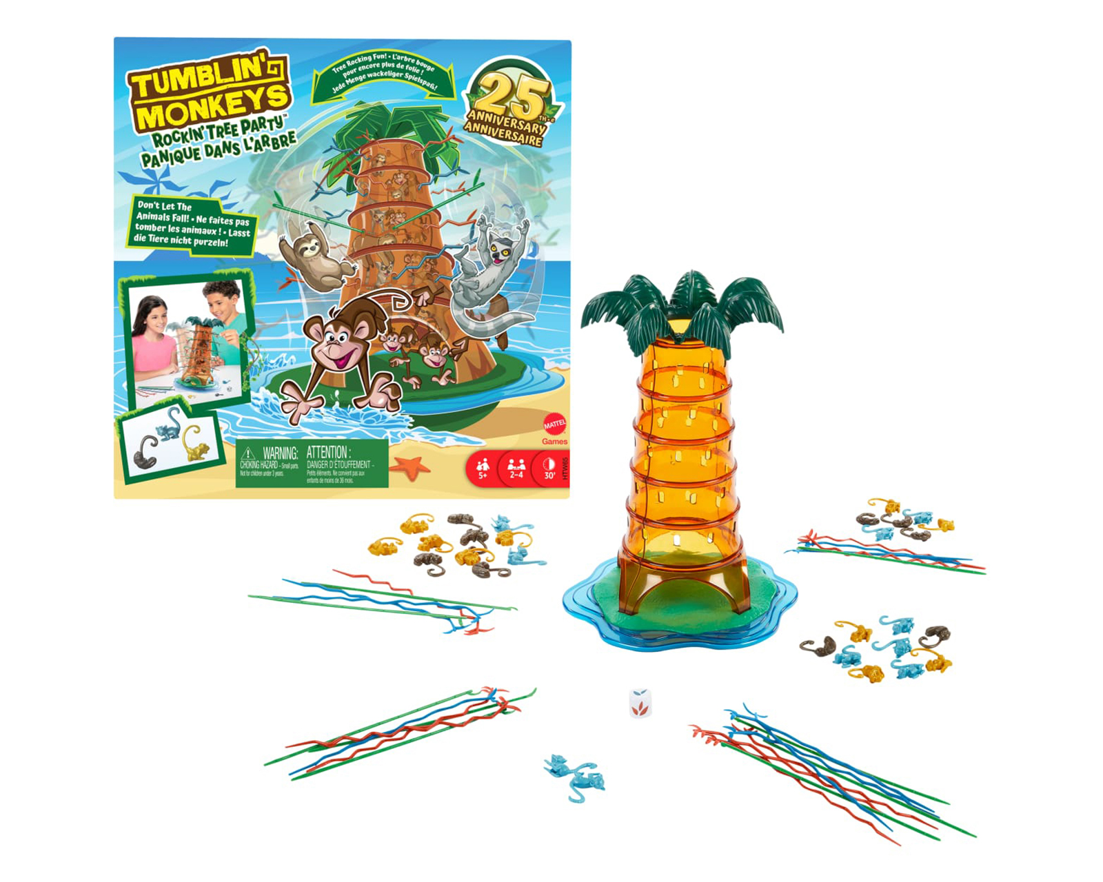 Foto 2 pulgar | Foto 1 | Juego de Mesa Monos Locos Mattel Games