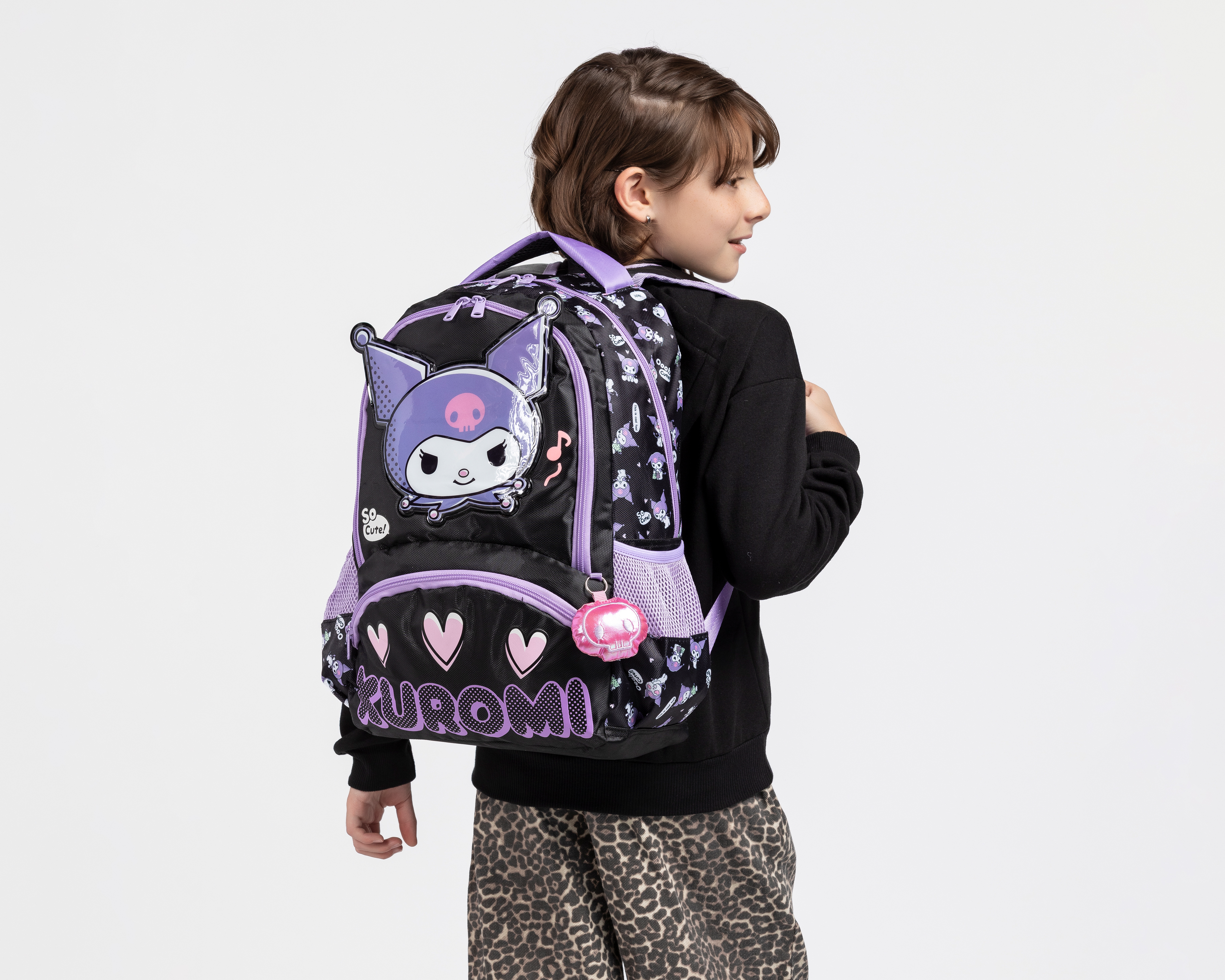 Foto 6 | Foto 6 | Mochila Ruz Kuromi con Lonchera y Lapicera