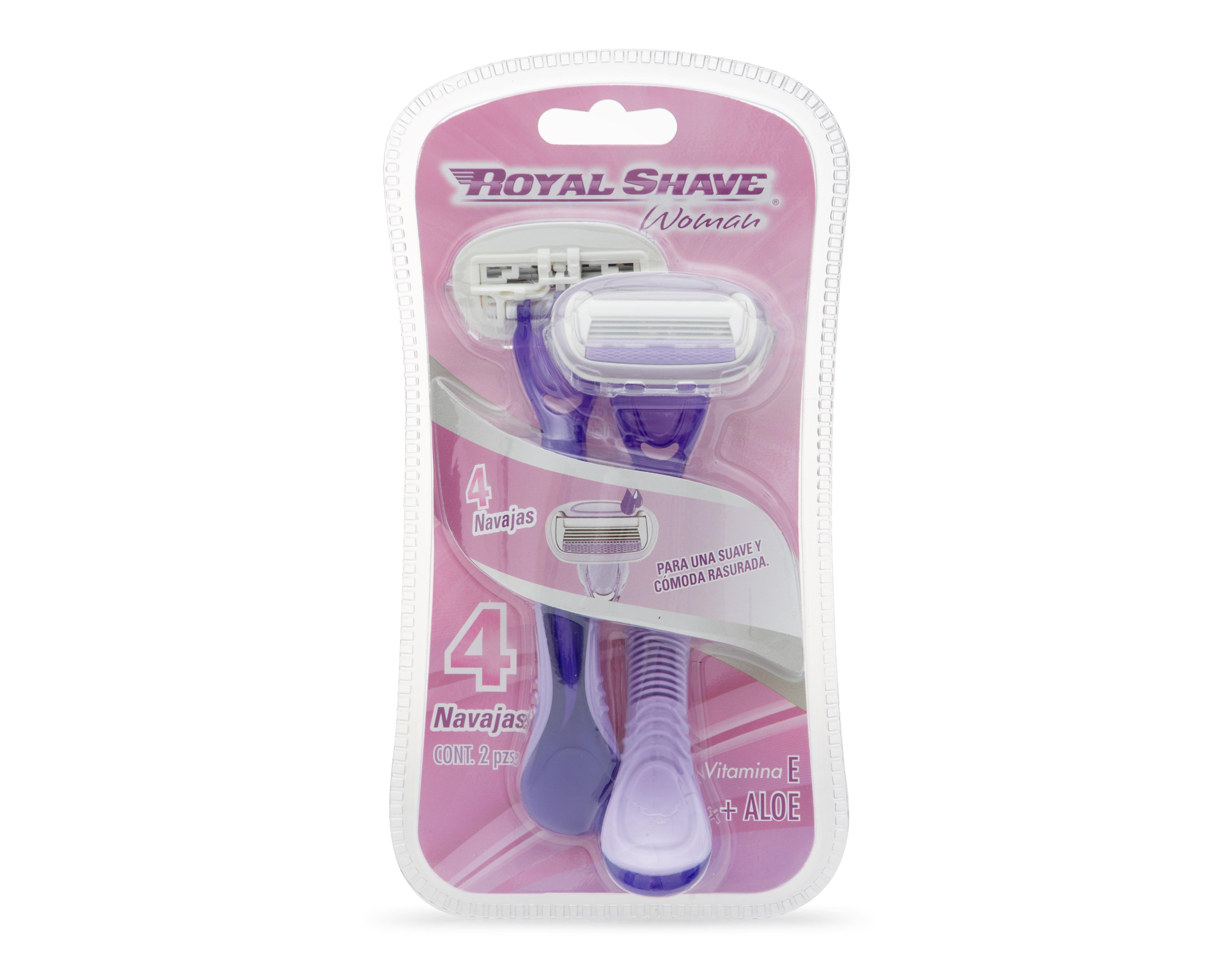 Rastrillo Royal Shave con Vitamina E y Aloe 2 Piezas
