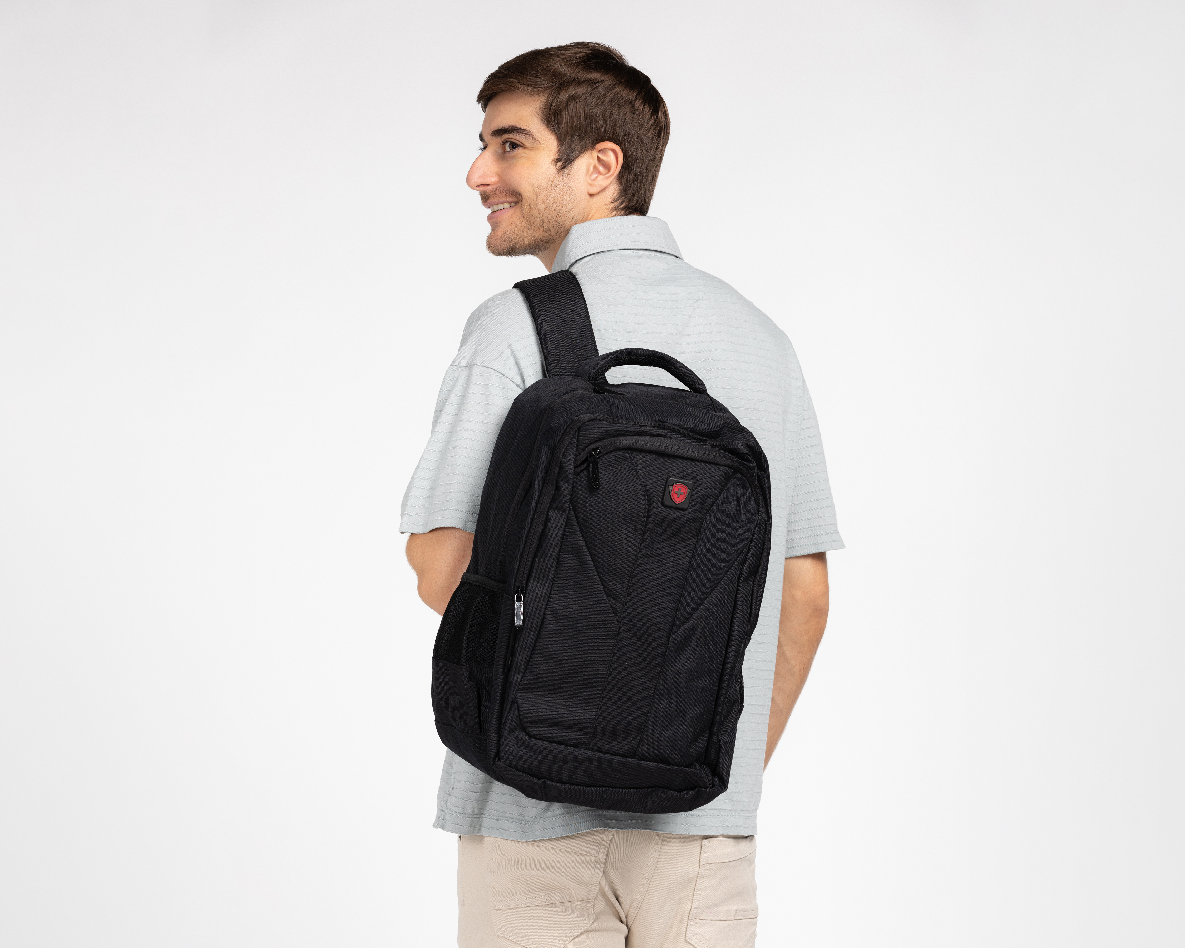 Foto 9 pulgar | Foto 8 | Mochila Escolar Swiss Navy Negra