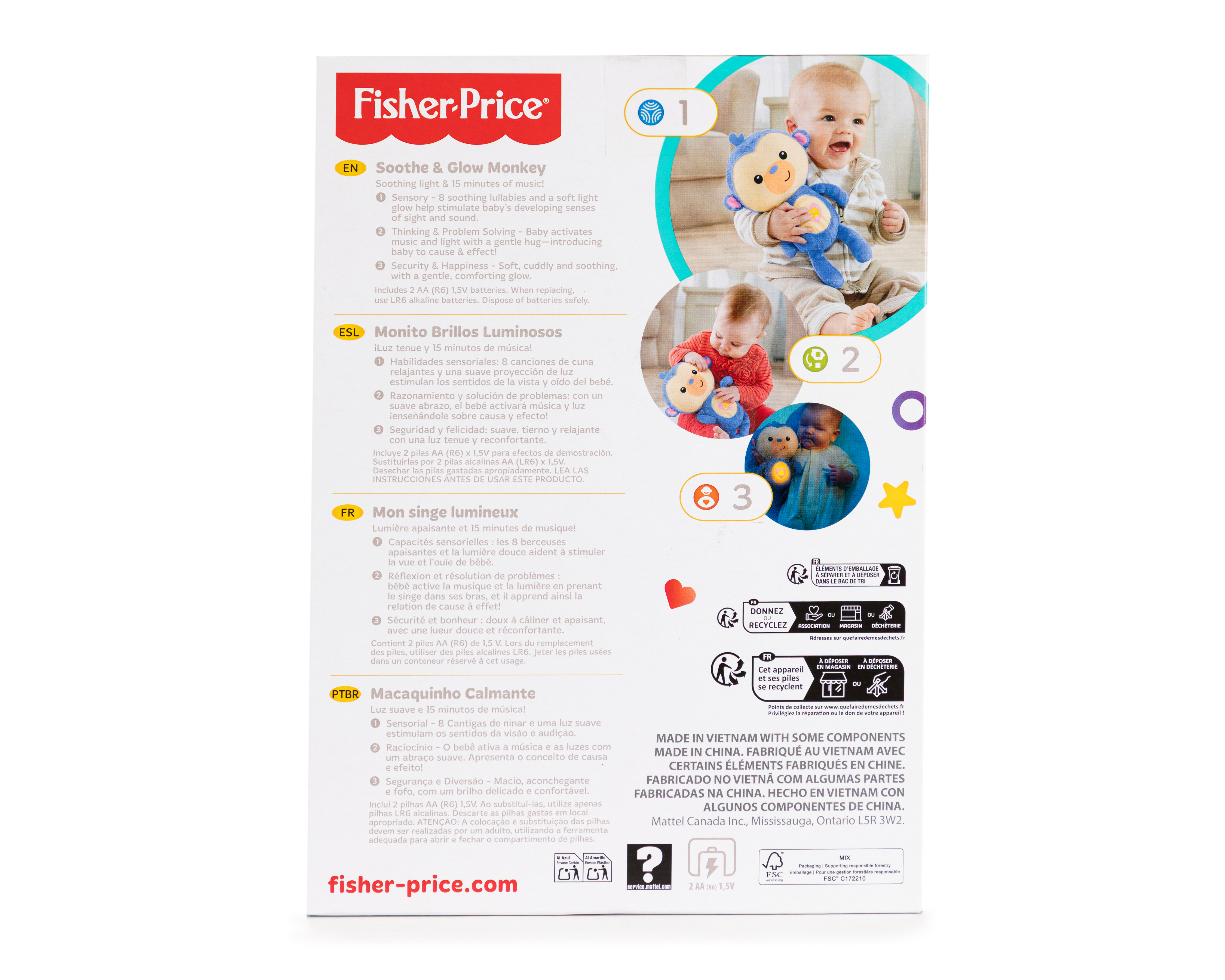 Foto 6 | Foto 6 | Monito Brillos Luminosos Fisher-Price