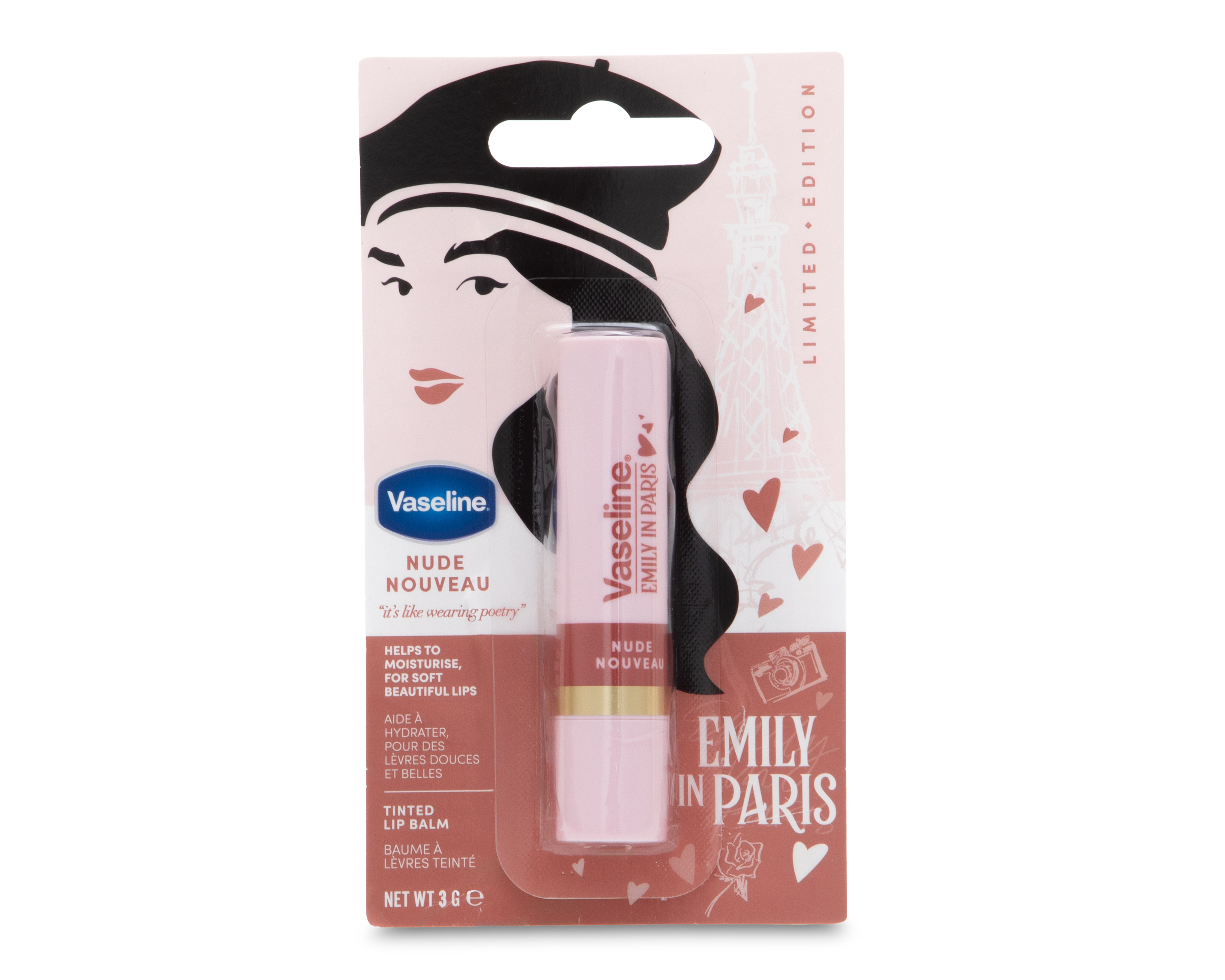 Foto 5 pulgar | Foto 4 | Bálsamo Labial Vaseline Emily in Paris Nude Nouveau 3 g