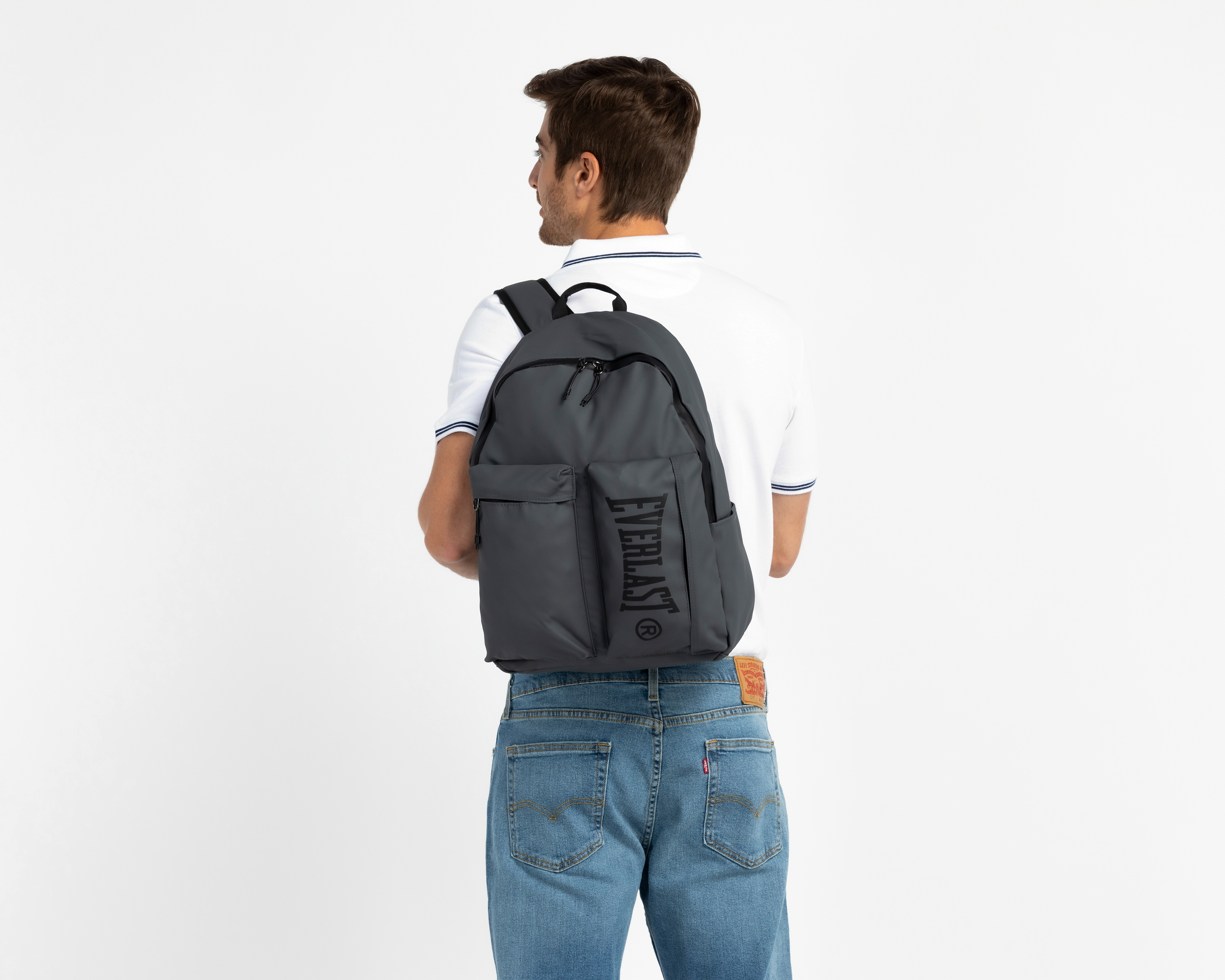 Foto 8 | Foto 8 | Mochila Everlast Throwback Retro Gris