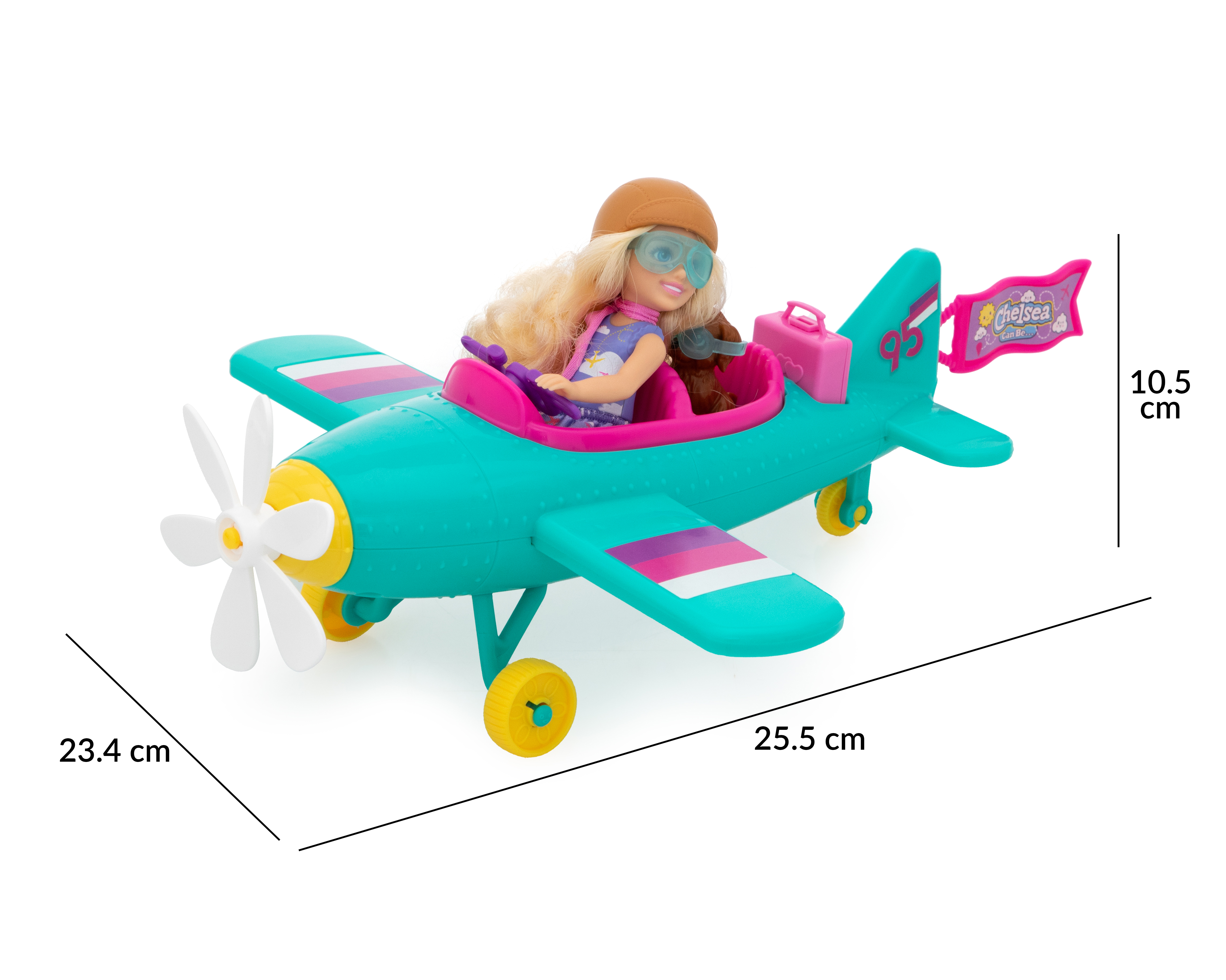 Foto 8 pulgar | Foto 7 | Muñeca Barbie Chelsea Piloto de Avión con Accesorios