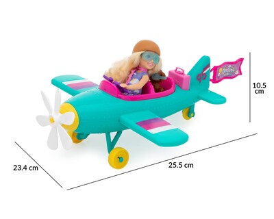 Foto 7 | Foto 7 | Muñeca Barbie Chelsea Piloto de Avión con Accesorios