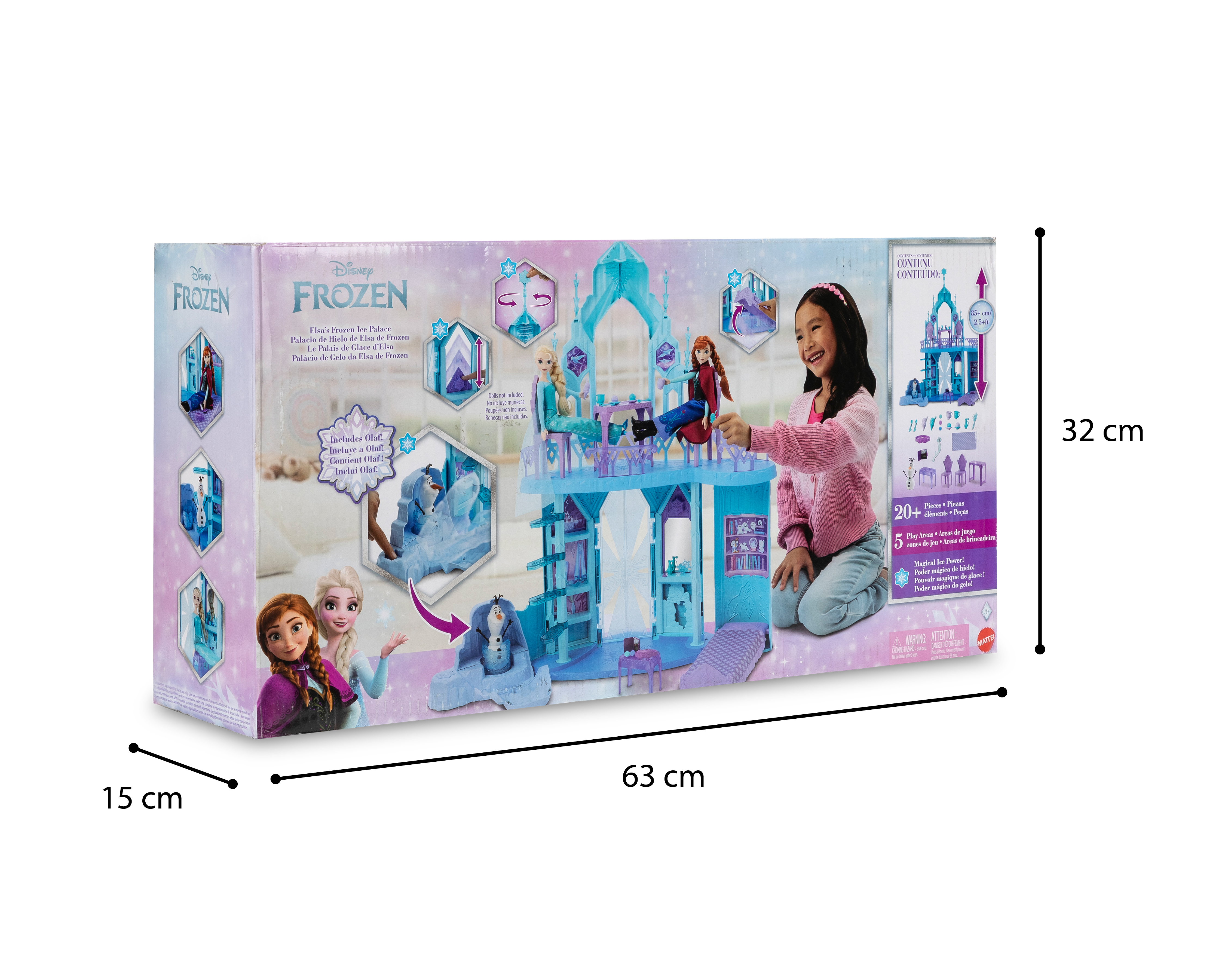 Foto 3 | Foto 3 | Casa de Muñecas Disney Palacio de Hielo de Elsa de Frozen