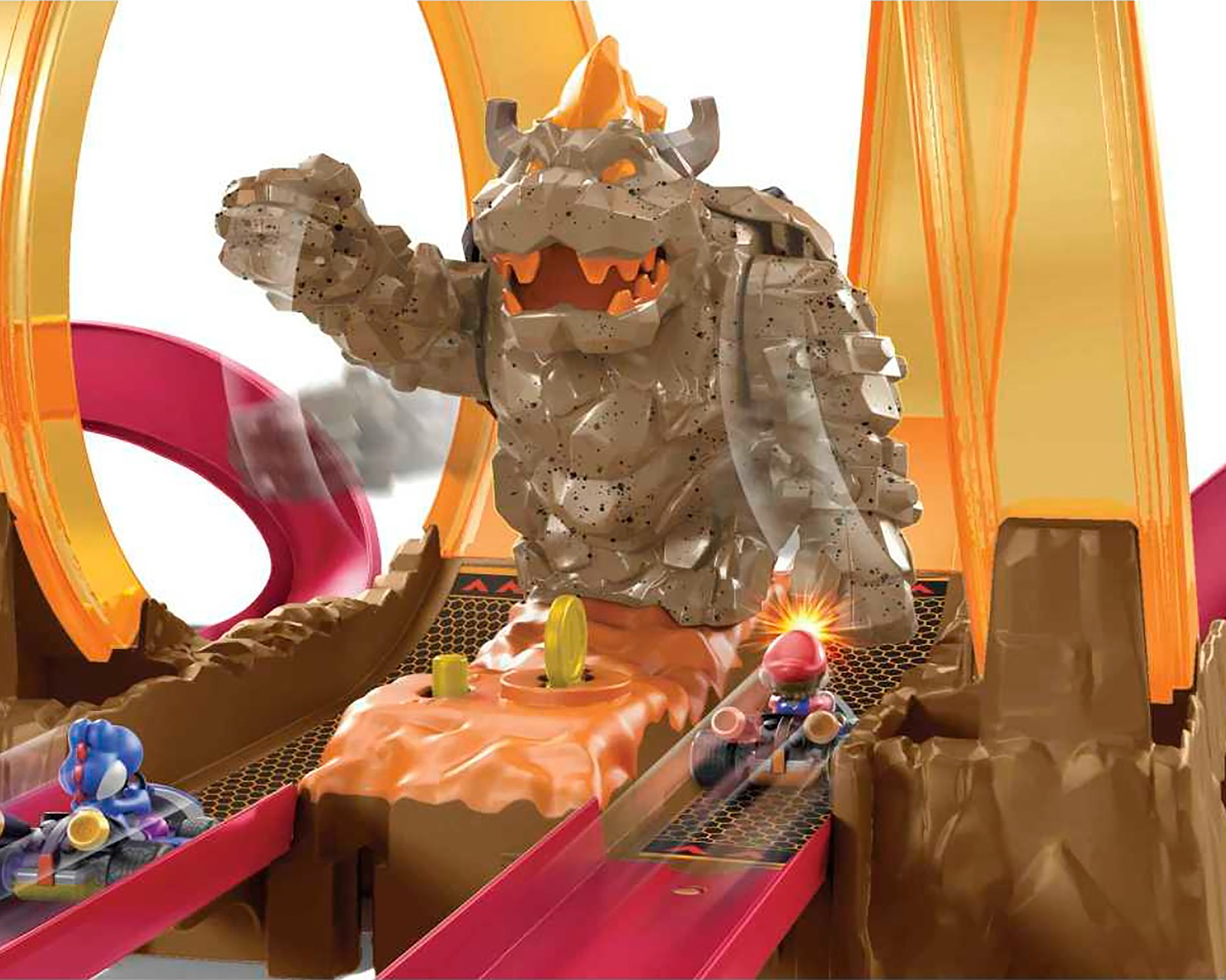 Foto 2 | Foto 2 | Autopista Castillo de Bowser Hot Wheels Mariokart con Vehículo