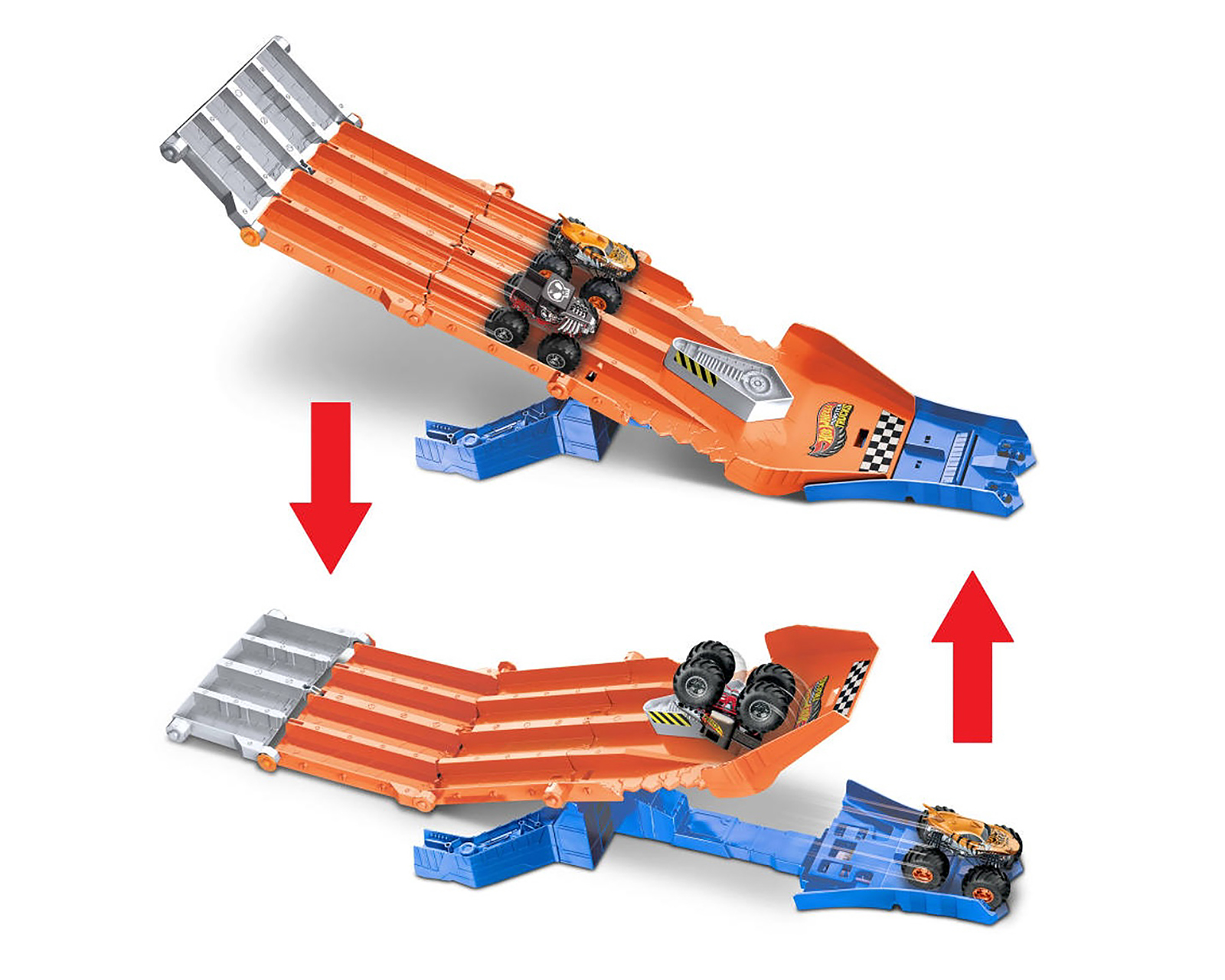 Foto 3 pulgar | Foto 2 | Pista Carrera de Destrucción Hot Wheels Monster Trucks con 2 Vehículos