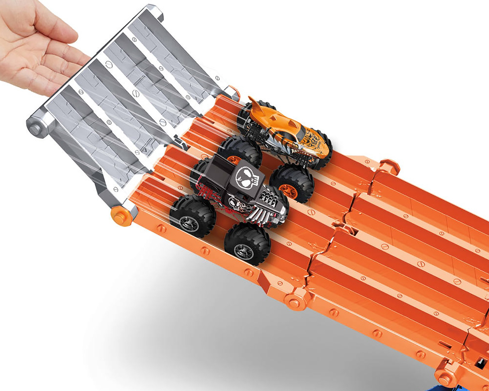 Foto 5 pulgar | Foto 4 | Pista Carrera de Destrucción Hot Wheels Monster Trucks con 2 Vehículos