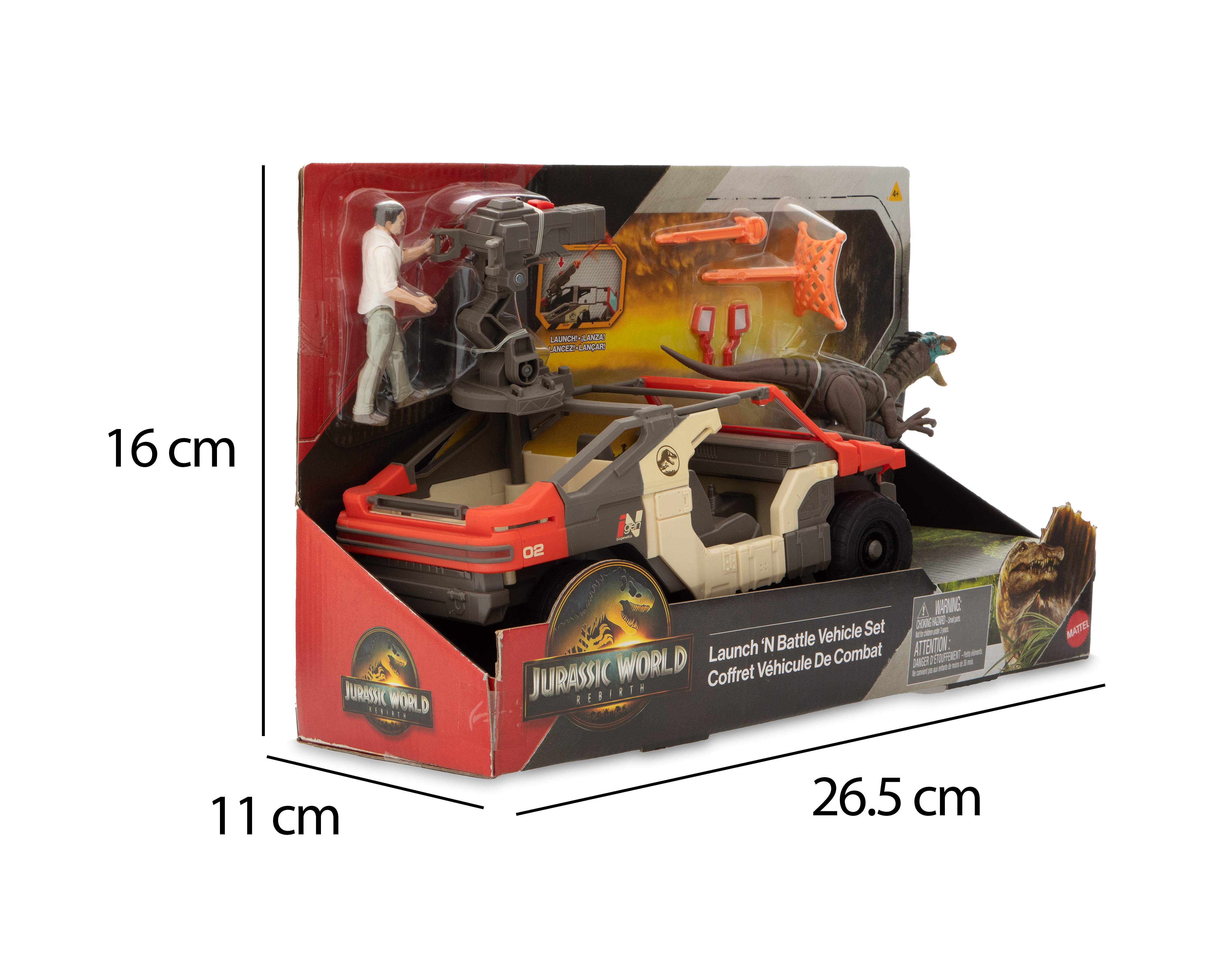 Foto 7 pulgar | Foto 6 | Vehículo de Combate Jurassic World con Accesorios