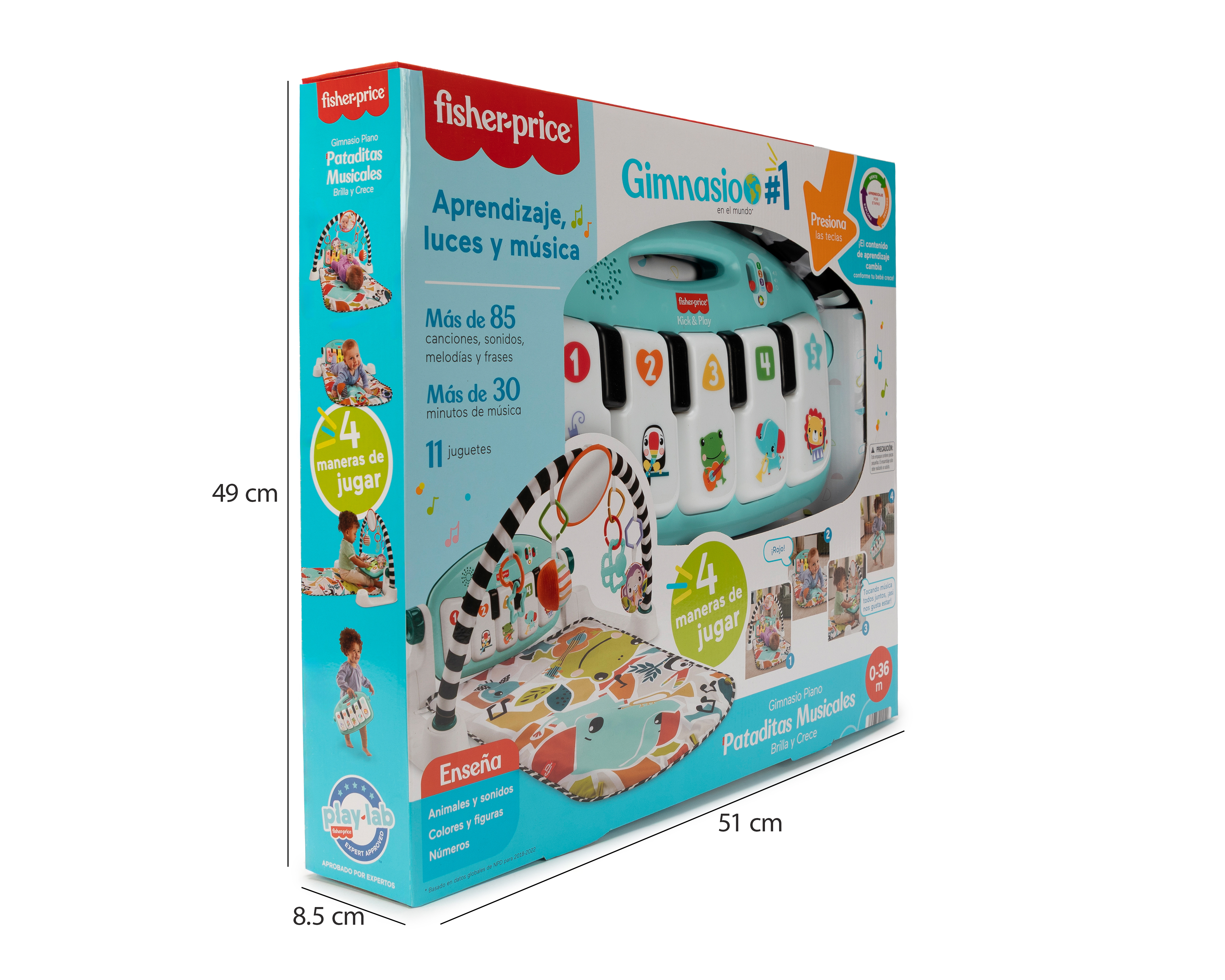 Foto 4 pulgar | Foto 3 | Gimnasio Piano Pataditas Musicales Fisher-Price