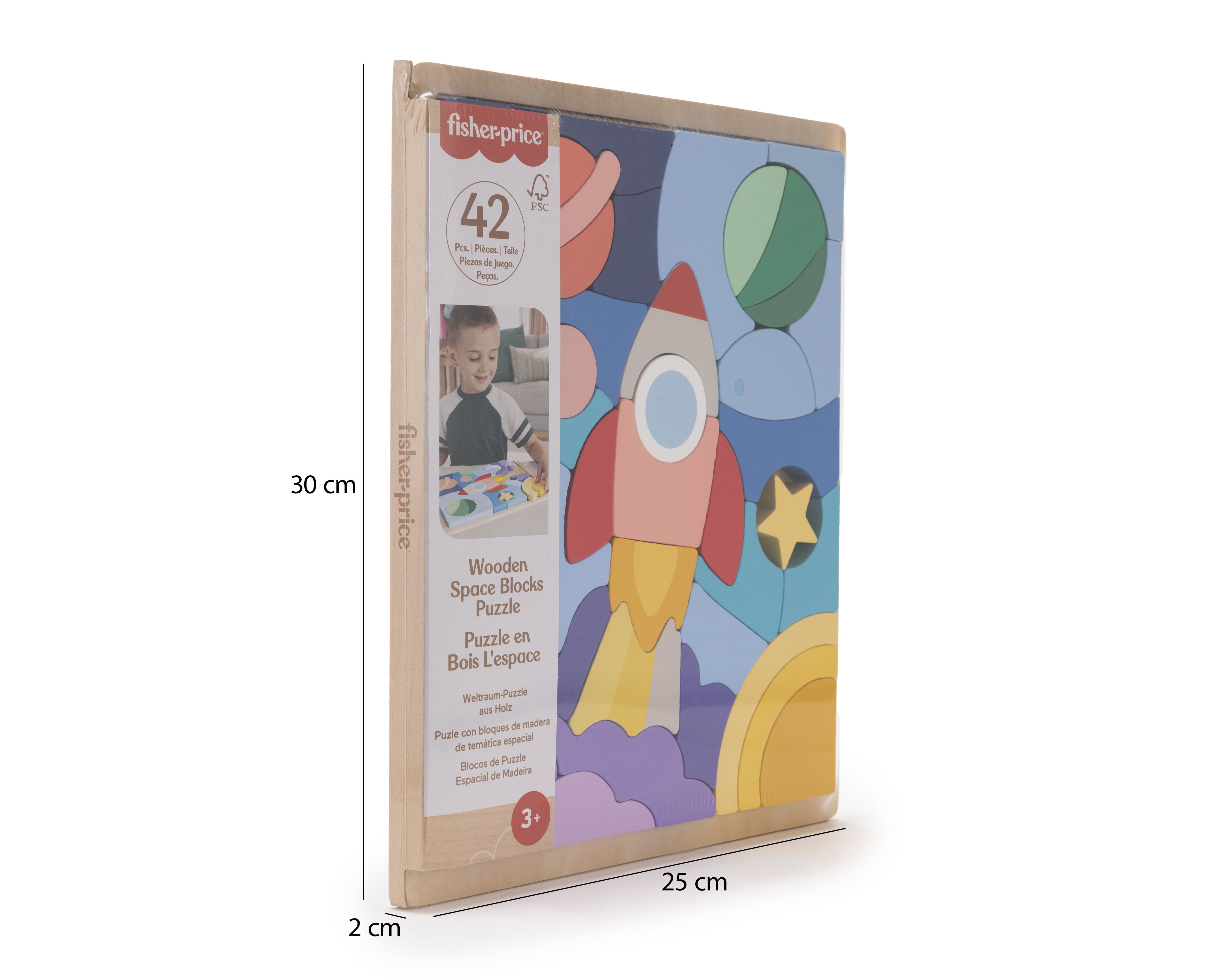 Foto 4 pulgar | Foto 3 | Rompecabezas de Madera Fisher Price 42 Piezas