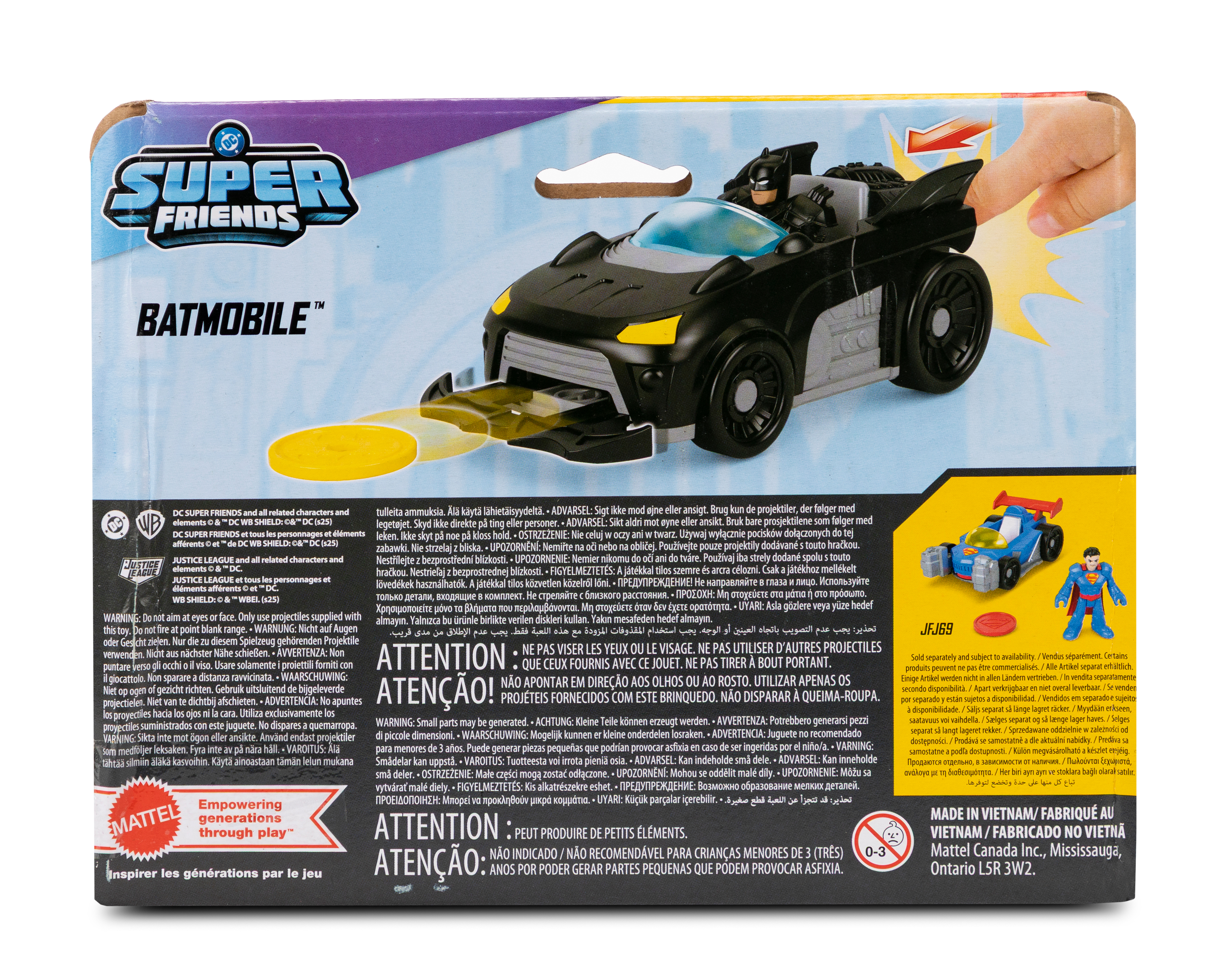 Foto 3 pulgar | Foto 2 | Set Batman y Batmobile Imaginext Fisher-Price Super Friends