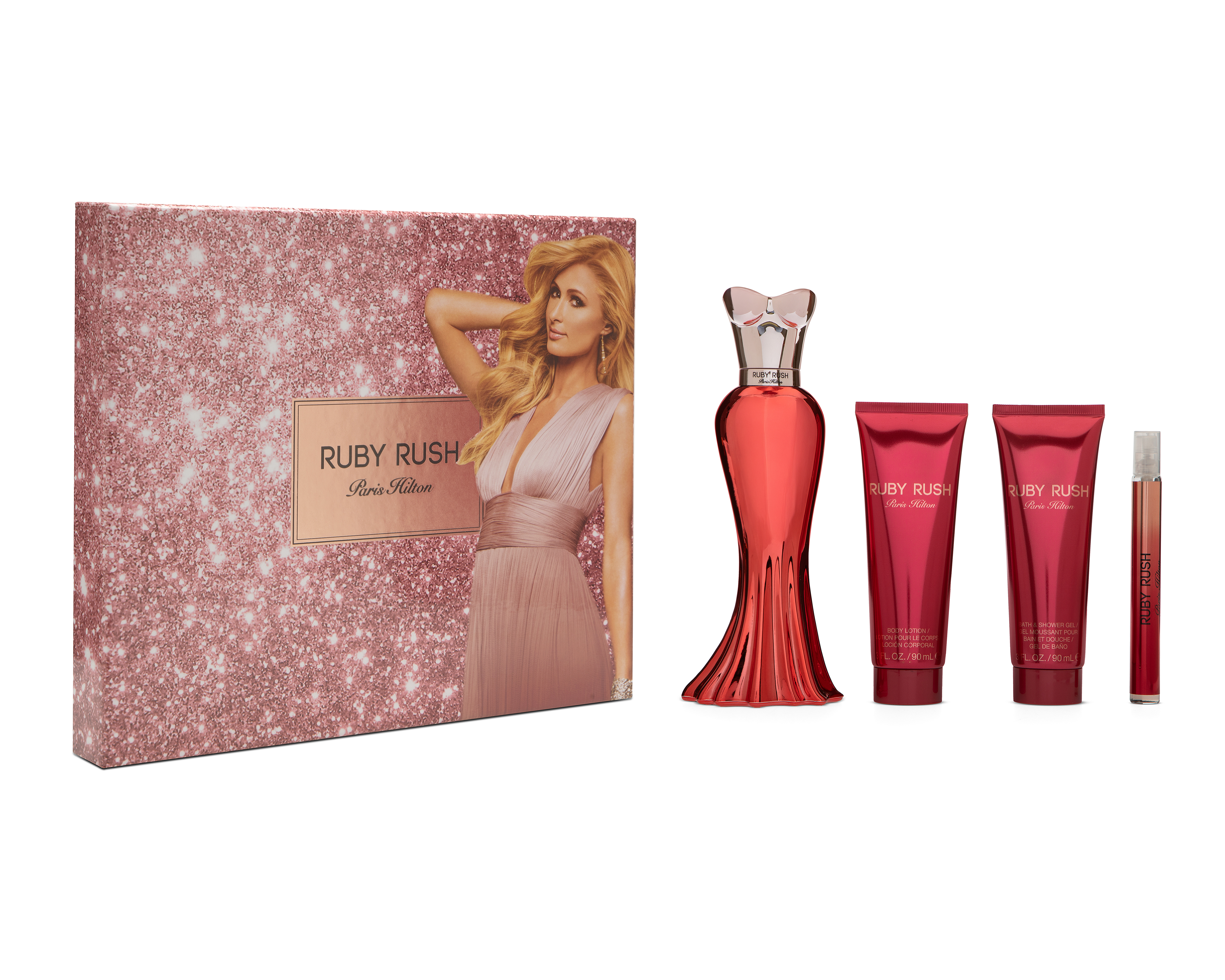 Foto 1 | Foto 1 | Estuche para Mujer Paris Hilton Ruby Rush 4 Piezas