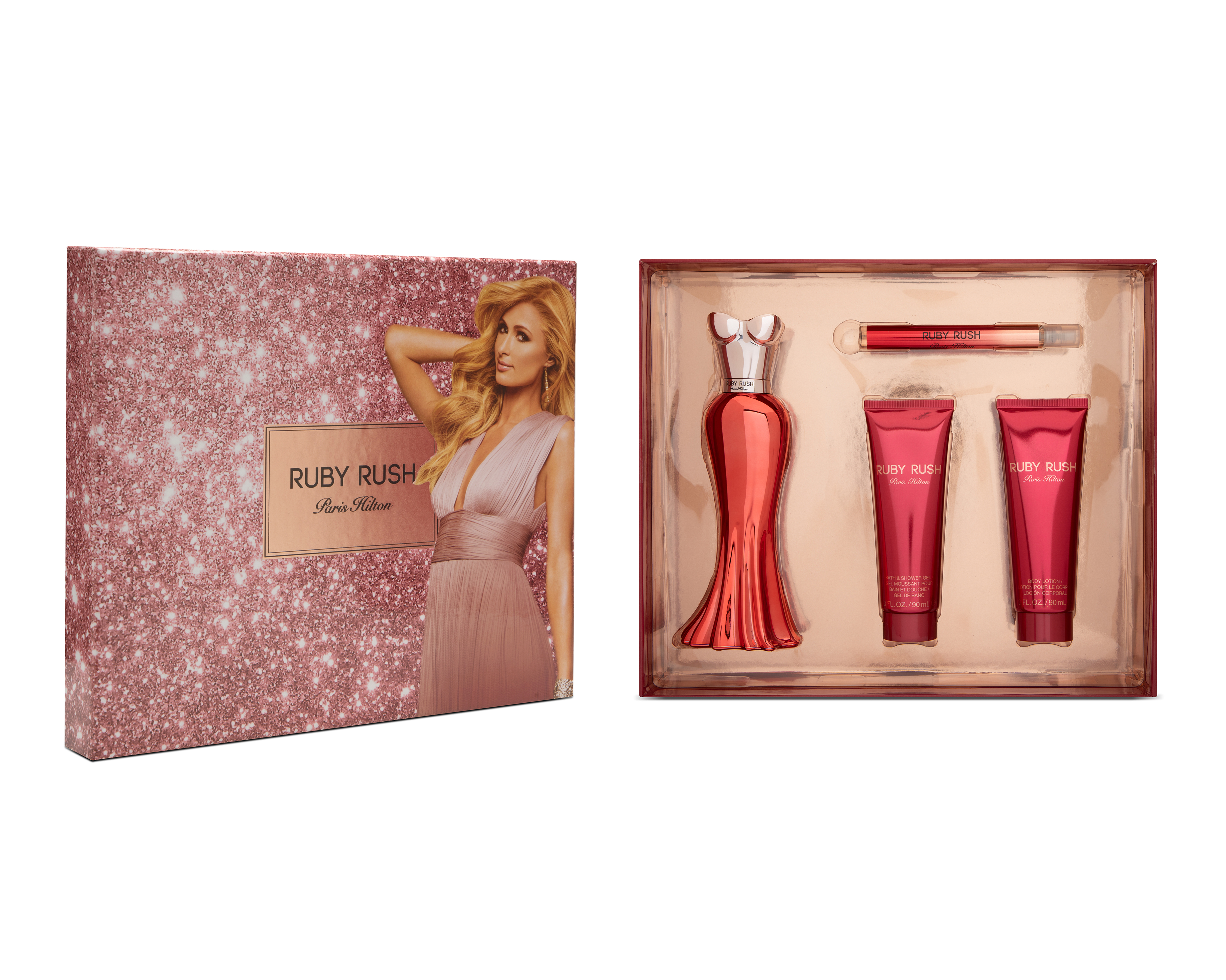 Foto 4 | Foto 4 | Estuche para Mujer Paris Hilton Ruby Rush 4 Piezas