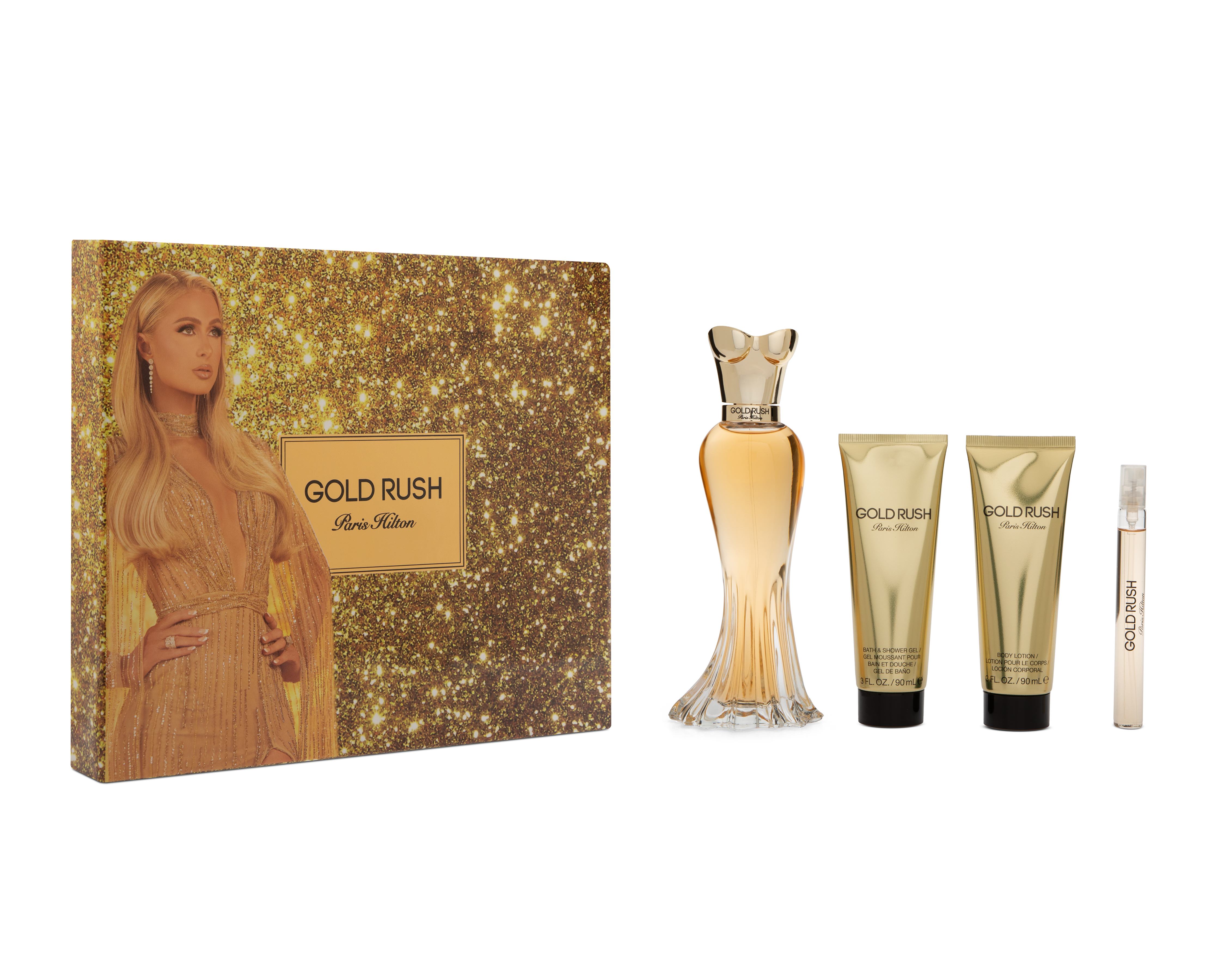 Foto 2 pulgar | Foto 1 | Estuche para Mujer Paris Hilton Gold Rush 4 Piezas