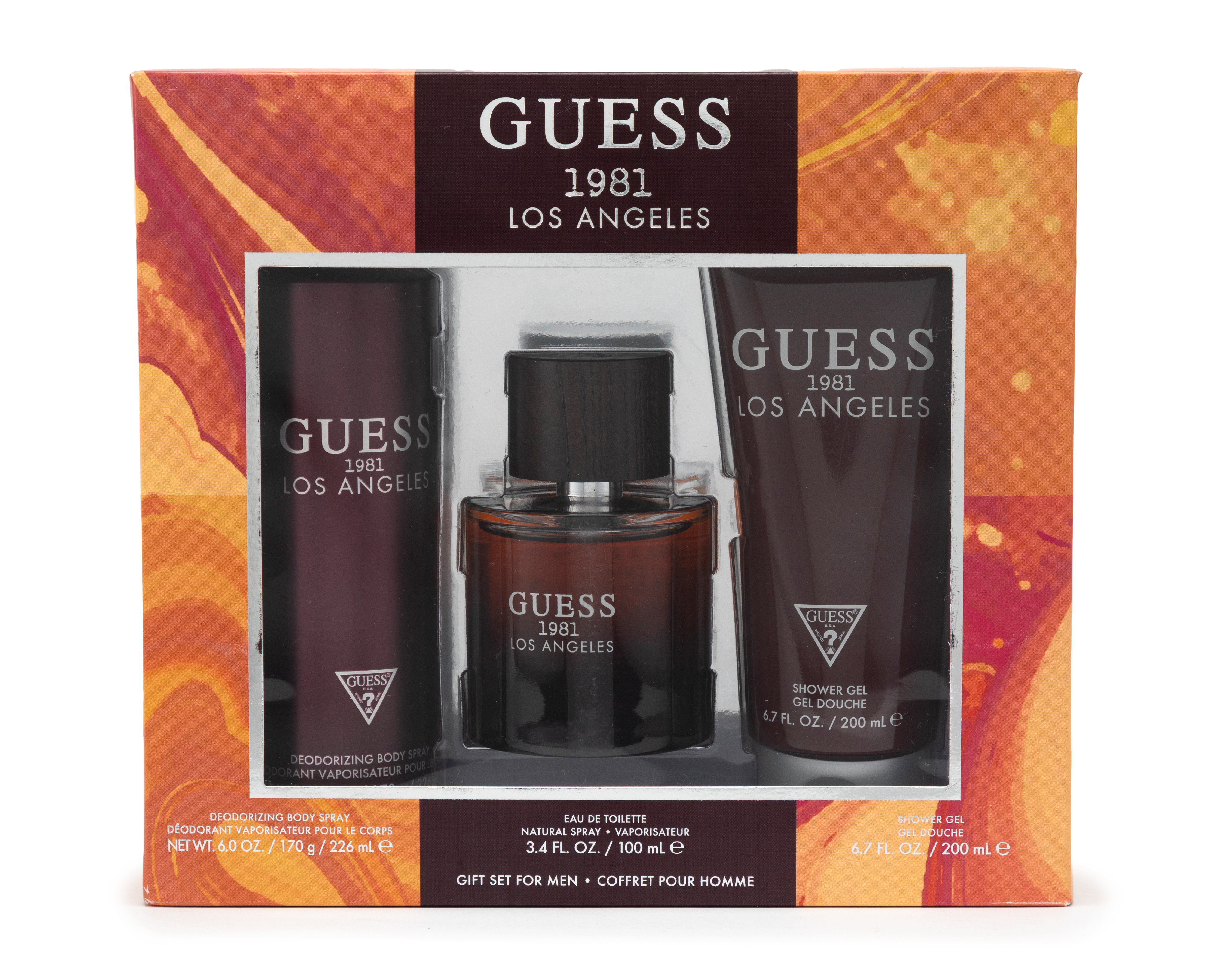 Estuche para Hombre Guess 1981 Los Angeles 3 Piezas