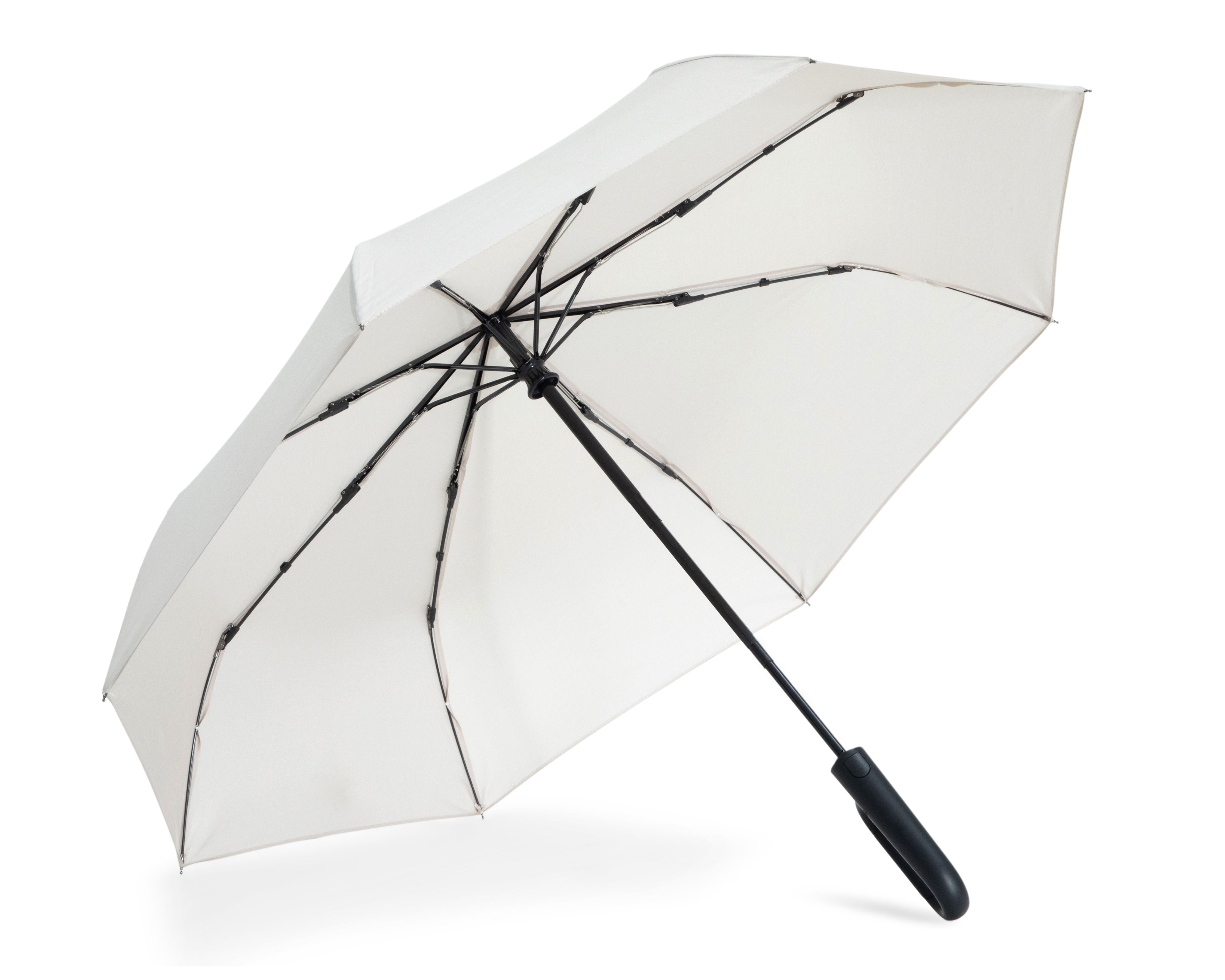 Foto 4 pulgar | Foto 3 | Paraguas Ellen Tracy Crema Plegable