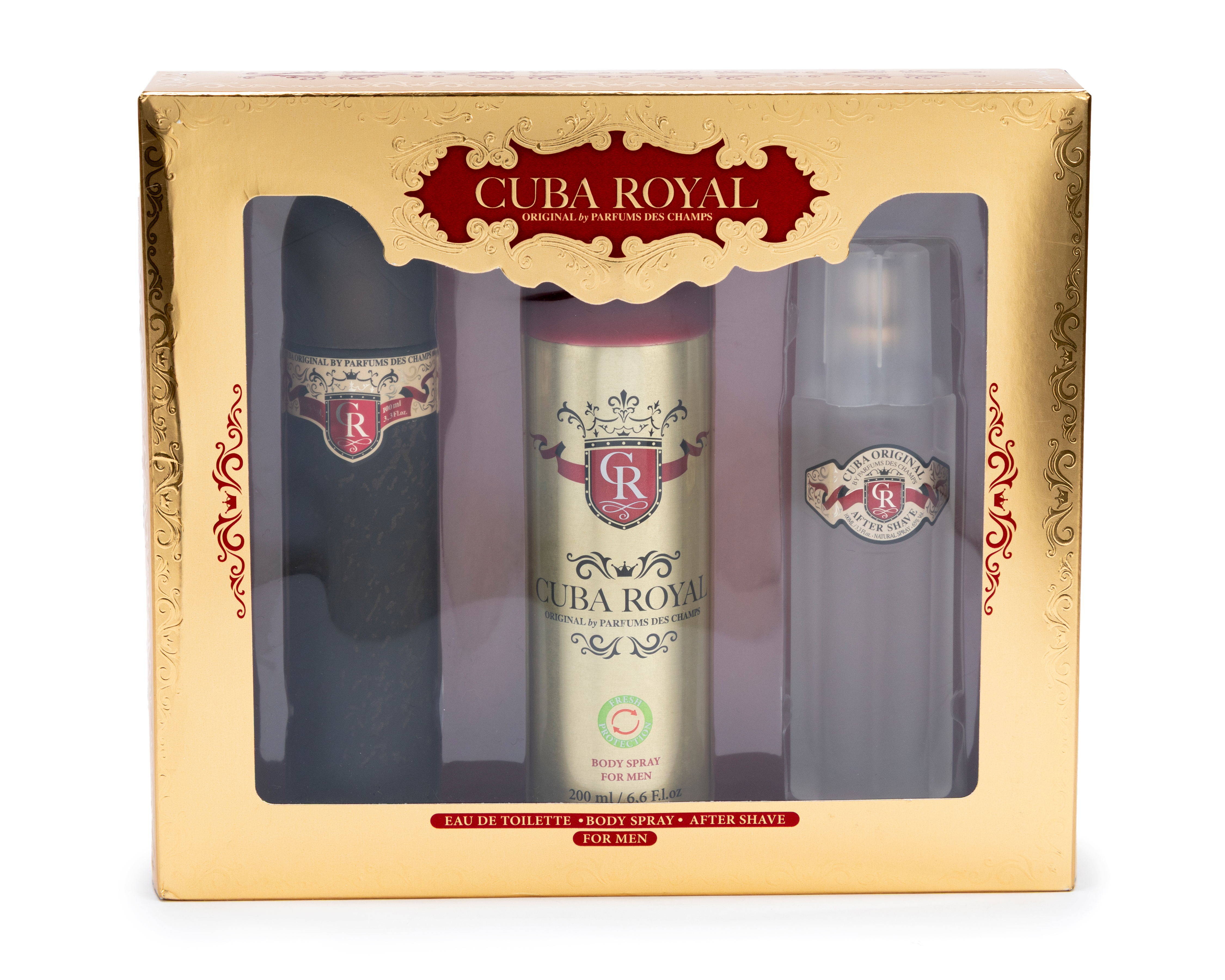 Estuche de Fragancia para Hombre Cuba Royal Cuba Paris 3 Piezas