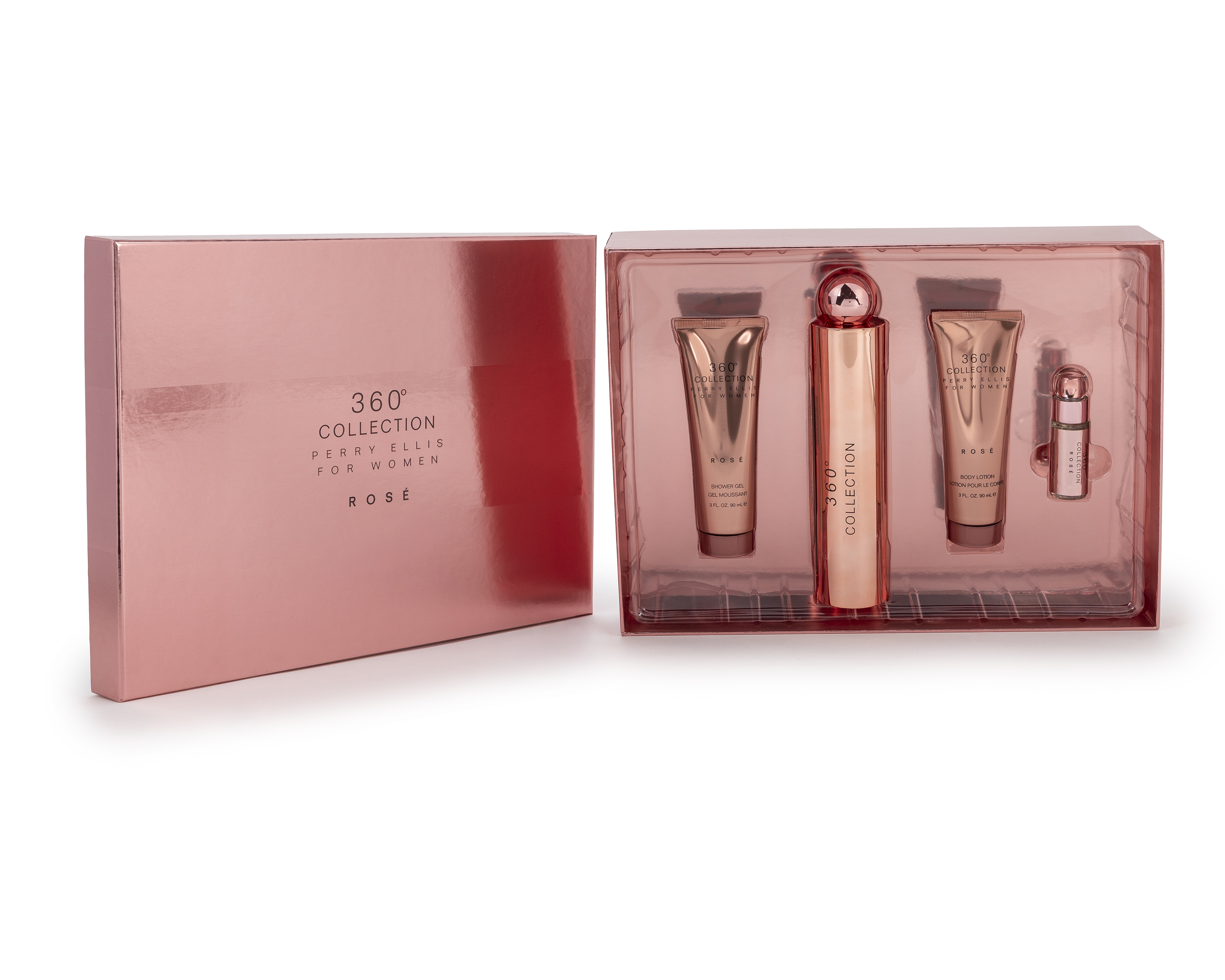 Foto 5 pulgar | Foto 4 | Estuche para Mujer Perry Ellis 360 Collection Rosé 4 Piezas