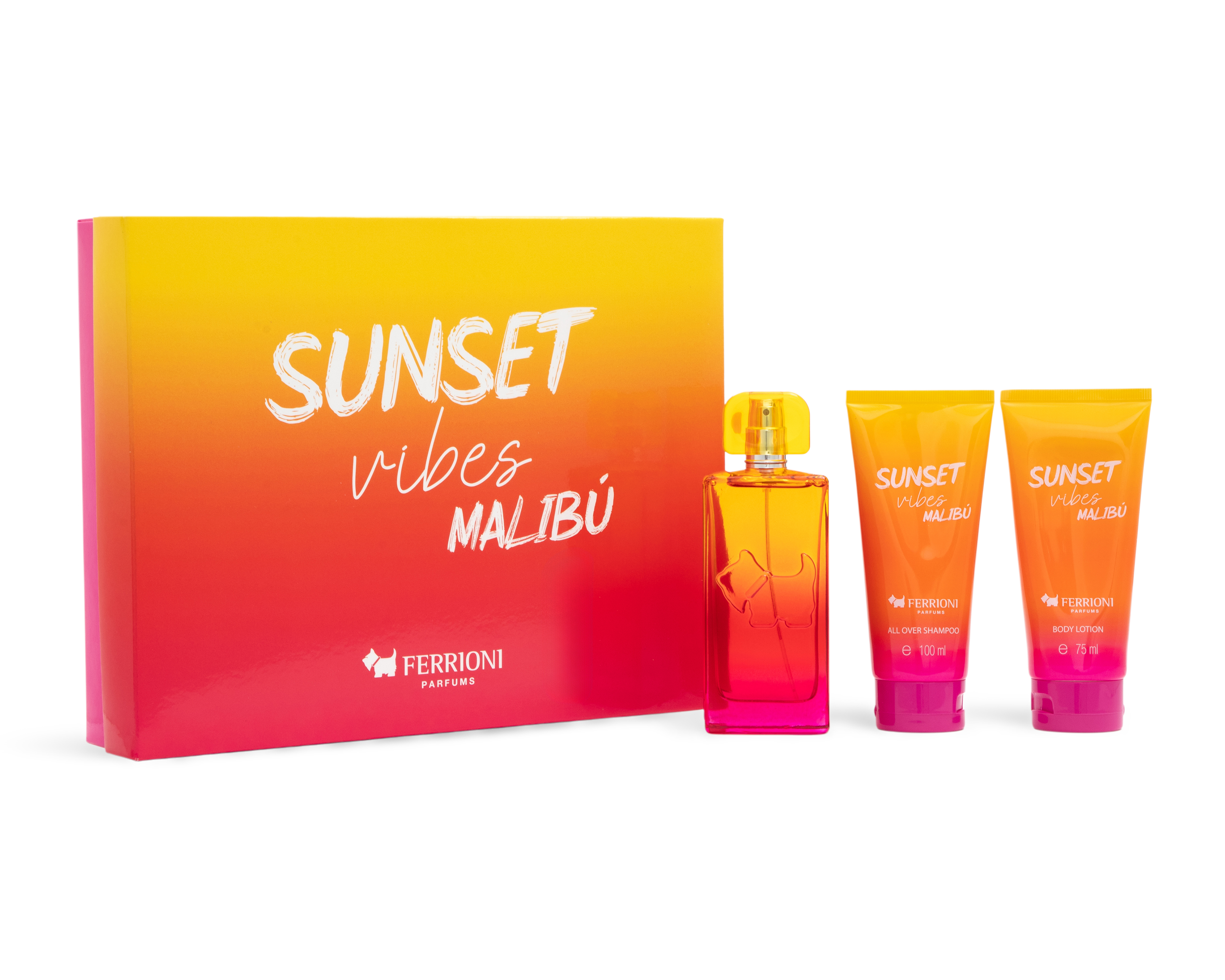 Foto 2 pulgar | Foto 1 | Estuche para Mujer Ferrioni Sunset Vibes Malibú 3 Piezas