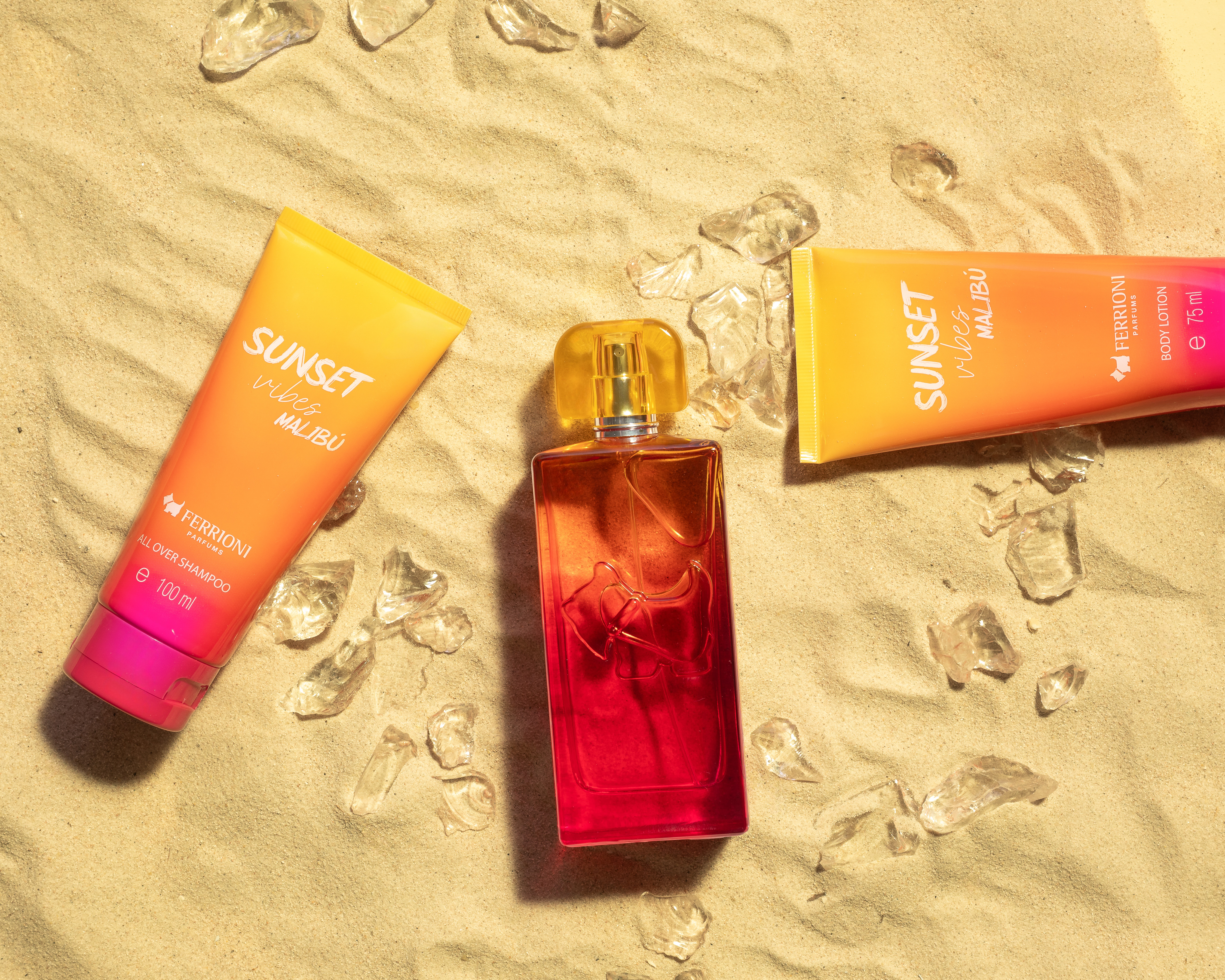 Foto 5 | Foto 5 | Estuche para Mujer Ferrioni Sunset Vibes Malibú 3 Piezas