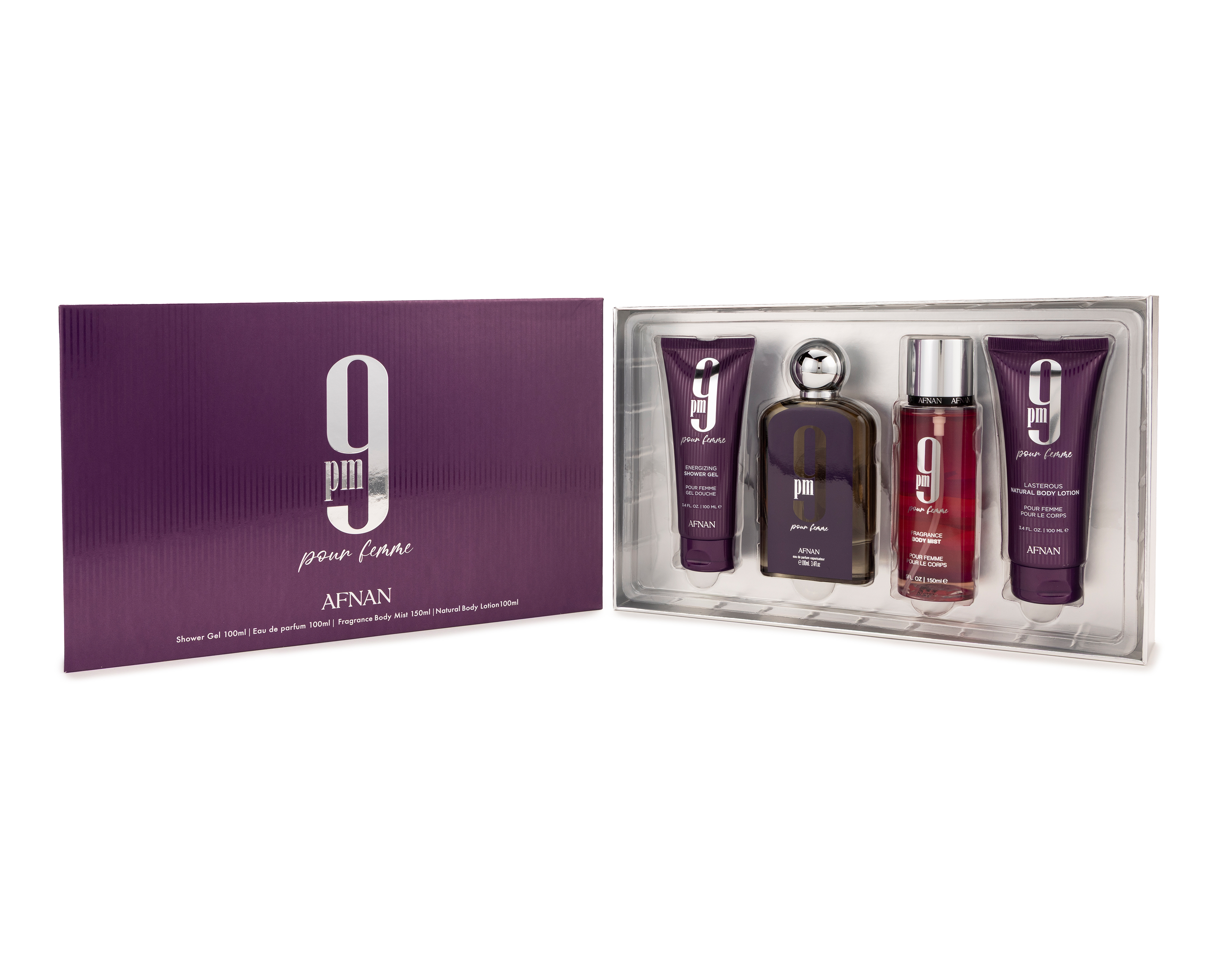 Foto 4 | Foto 4 | Estuche para Mujer Afnan 9pm Pour Femme 4 Piezas