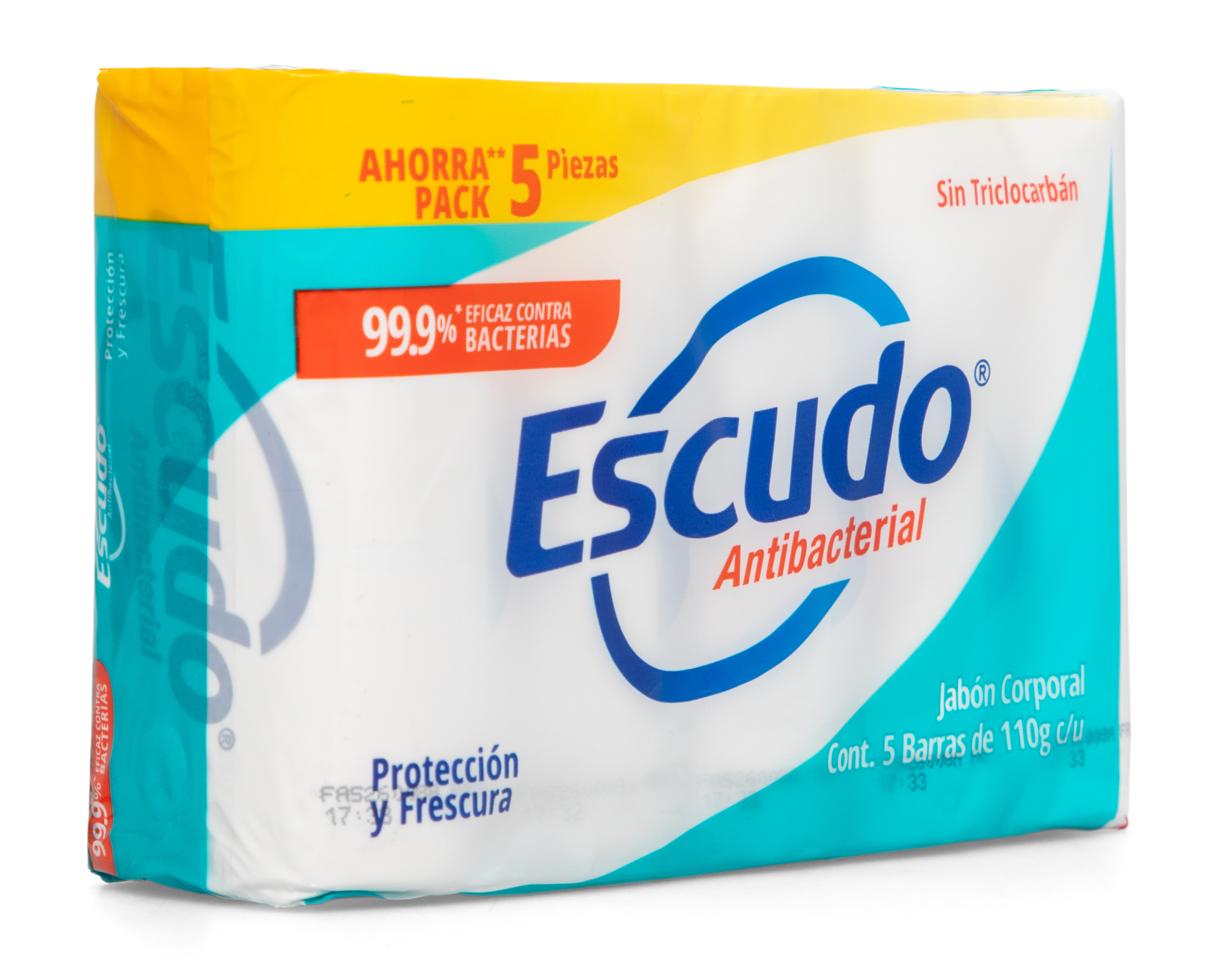 Foto 3 pulgar | Foto 2 | Jabón en Barra Escudo Antibacterial 5 Piezas