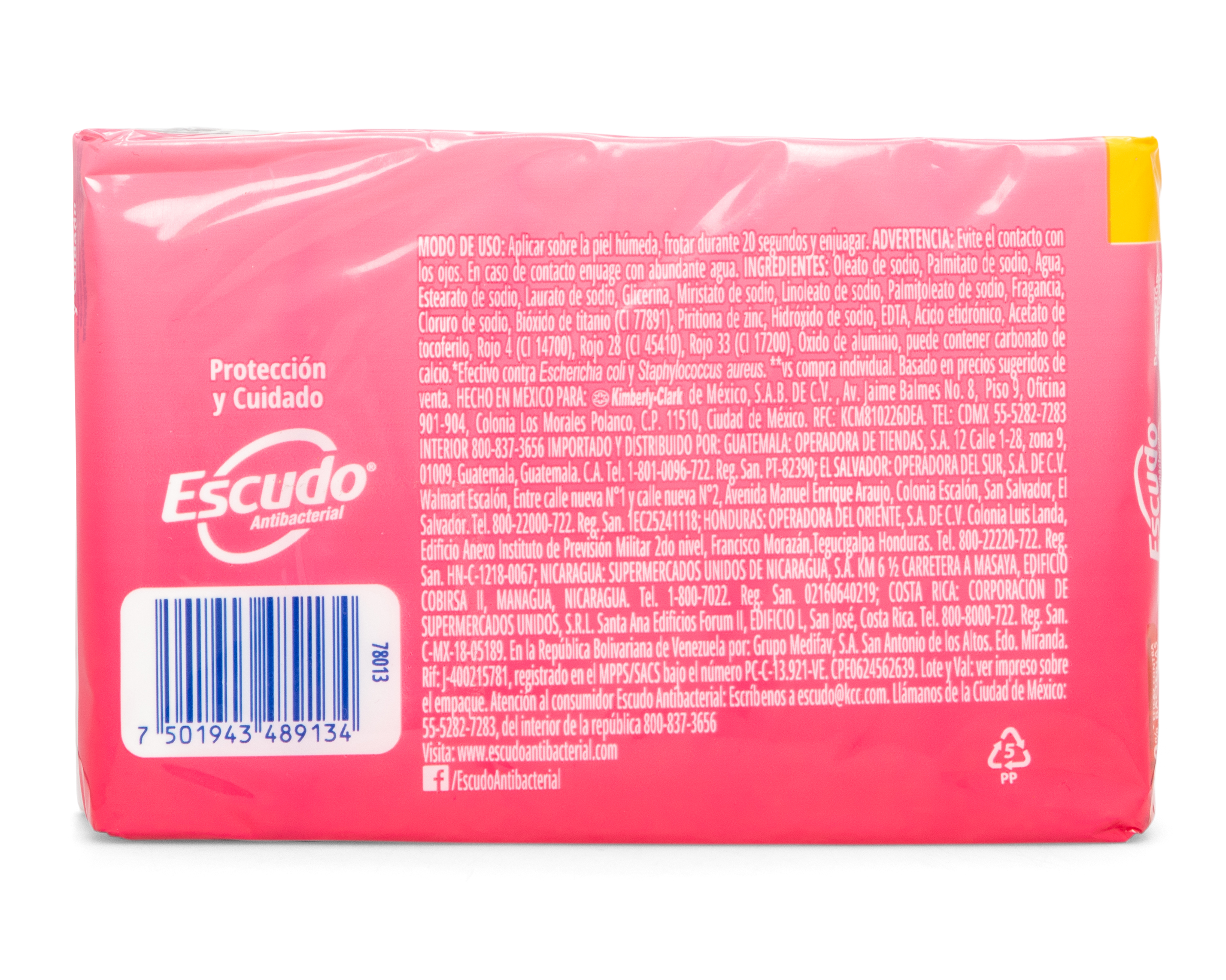 Foto 3 | Foto 3 | Jabón Corporal Escudo Antibacterial 5 Piezas