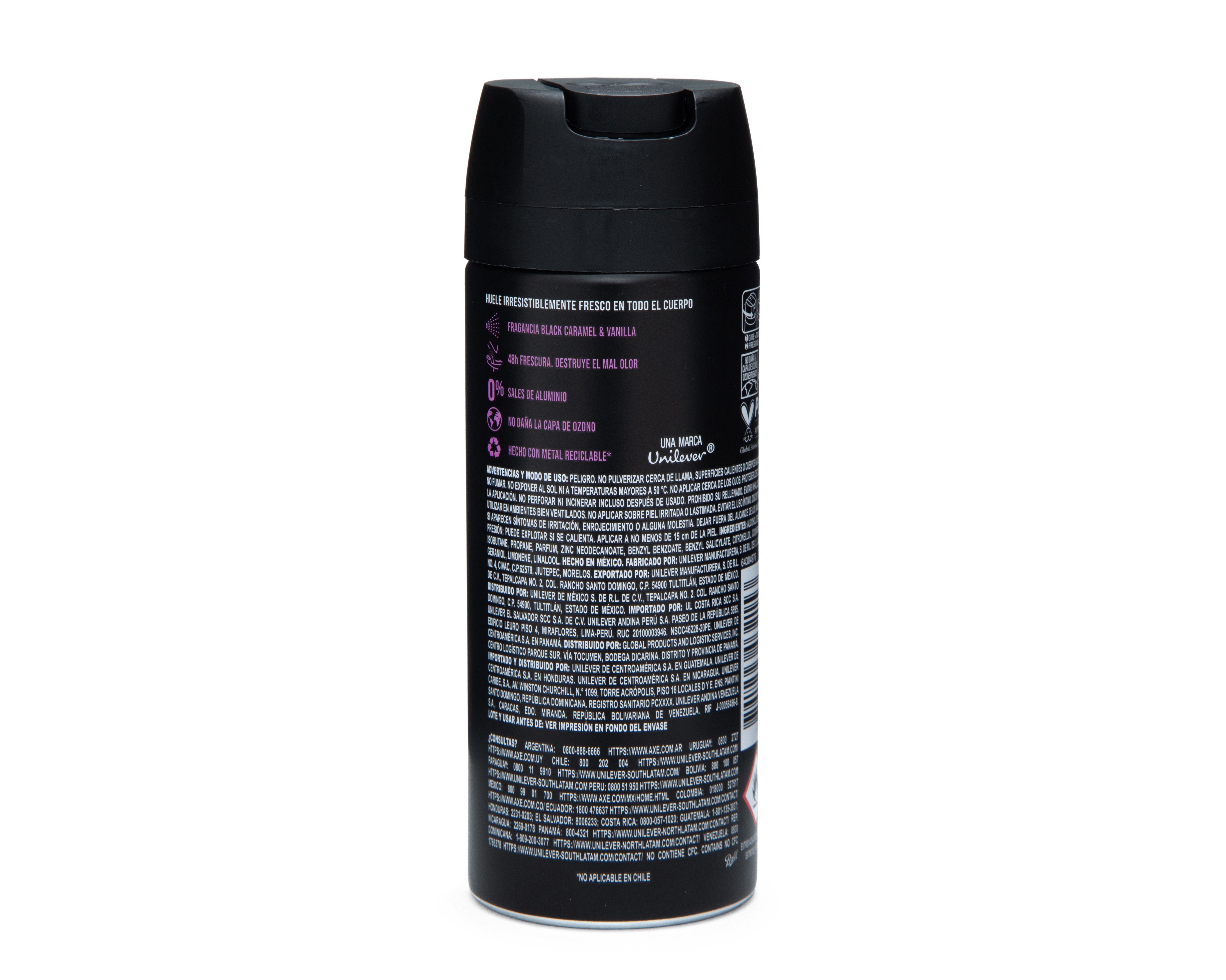 Foto 3 pulgar | Foto 2 | Desodorante en Aerosol Axe Black Night Destruye el Mal Olor 150 ml