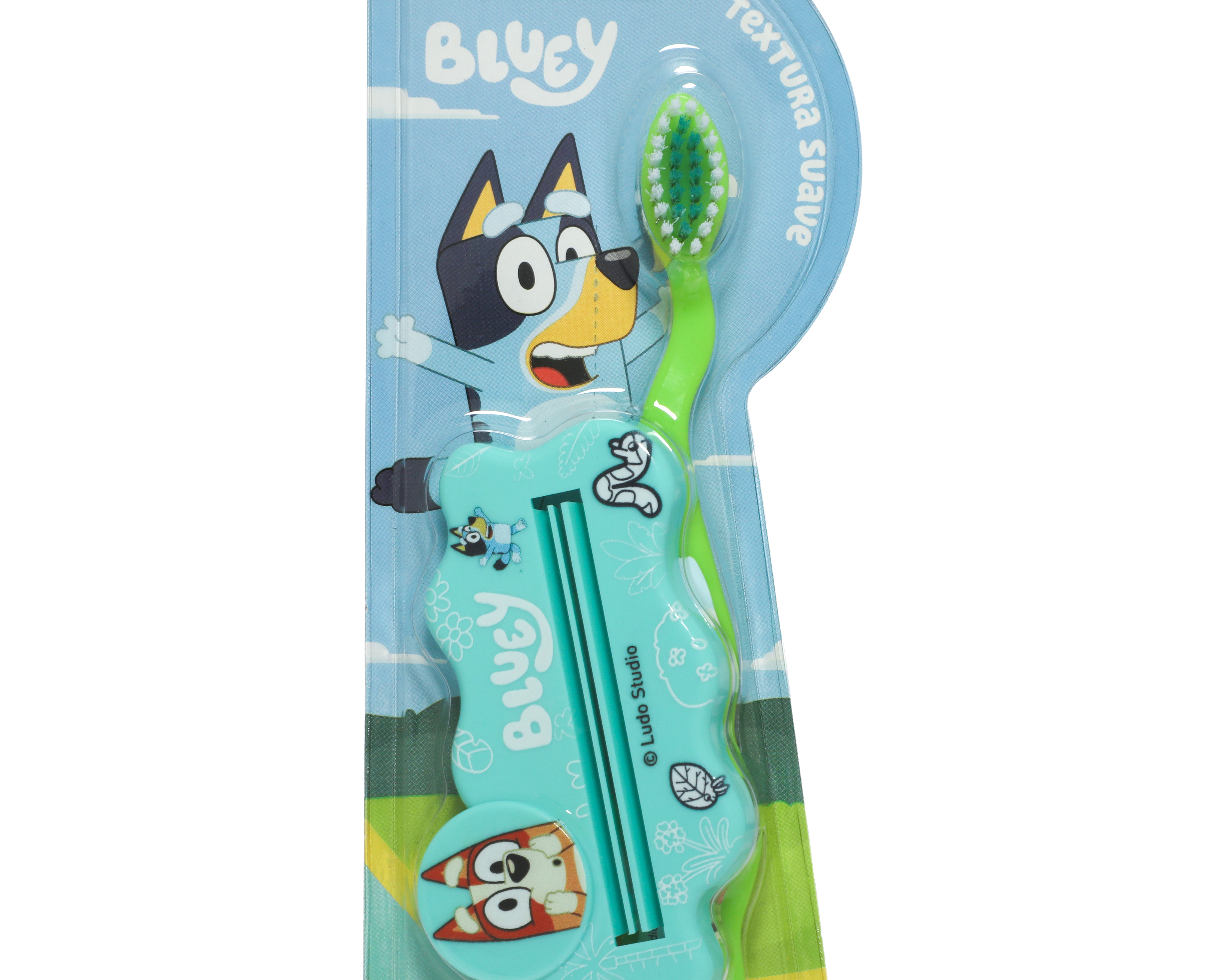 Foto 3 | Foto 3 | Cepillo de Dientes Suave con Exprimidor de Pasta Doraldent Bluey