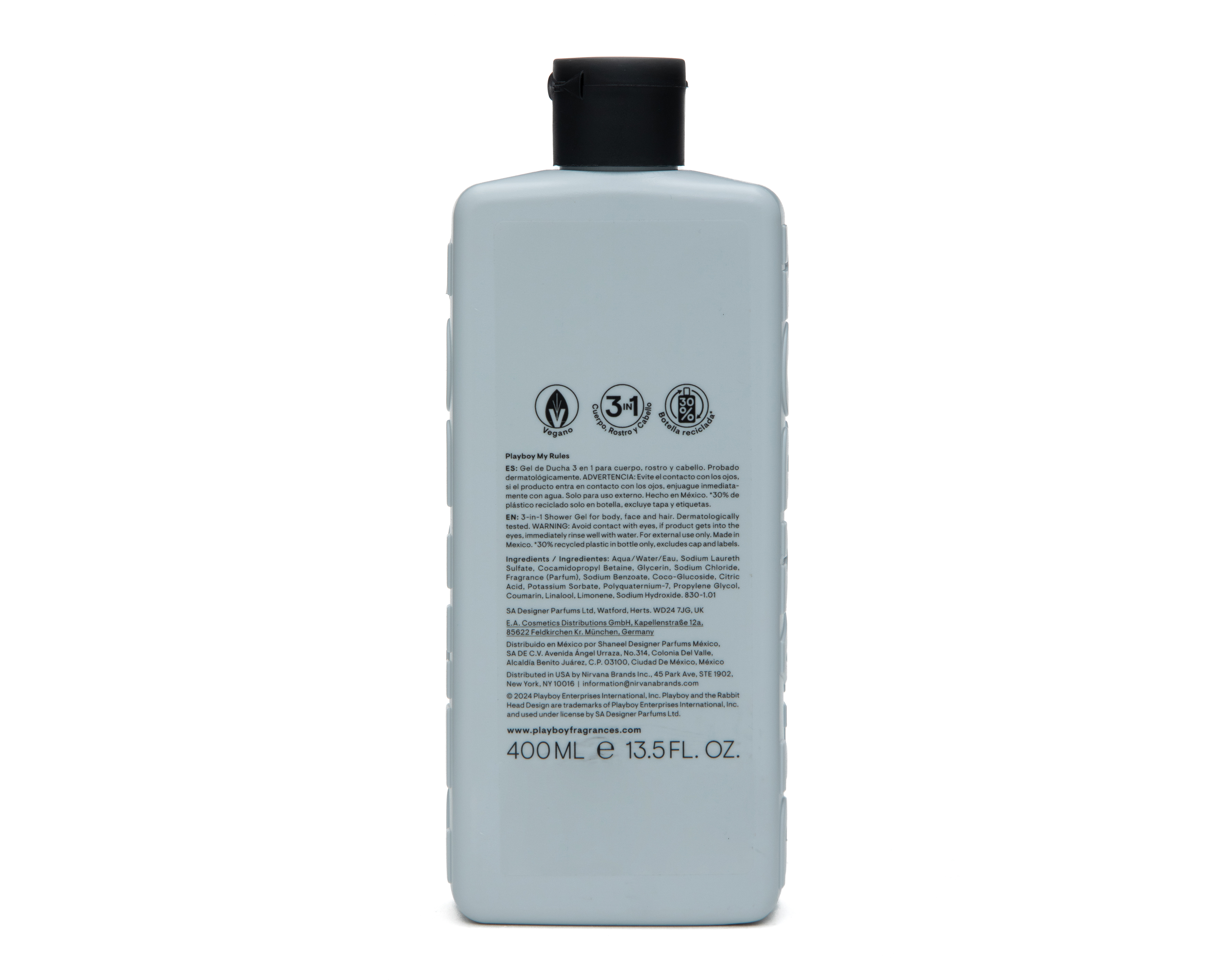 Foto 2 | Foto 2 | Gel de Baño Playboy My Rules 400 ml 3 en 1