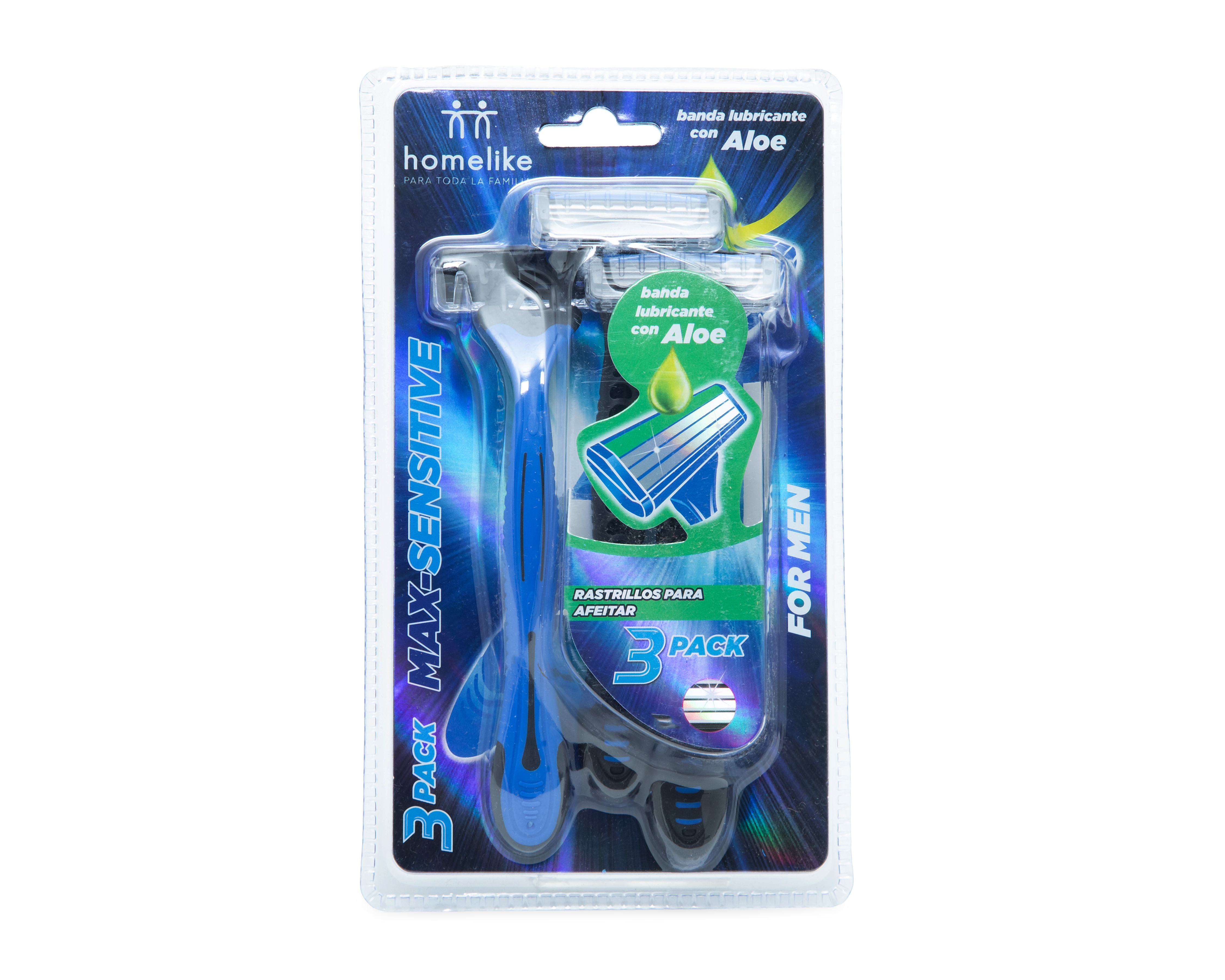 Foto 2 pulgar | Foto 1 | Rastrillo Homelike Max-Sensitive 3 Piezas