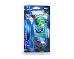 Rastrillo Homelike Max-Sensitive 3 Piezas