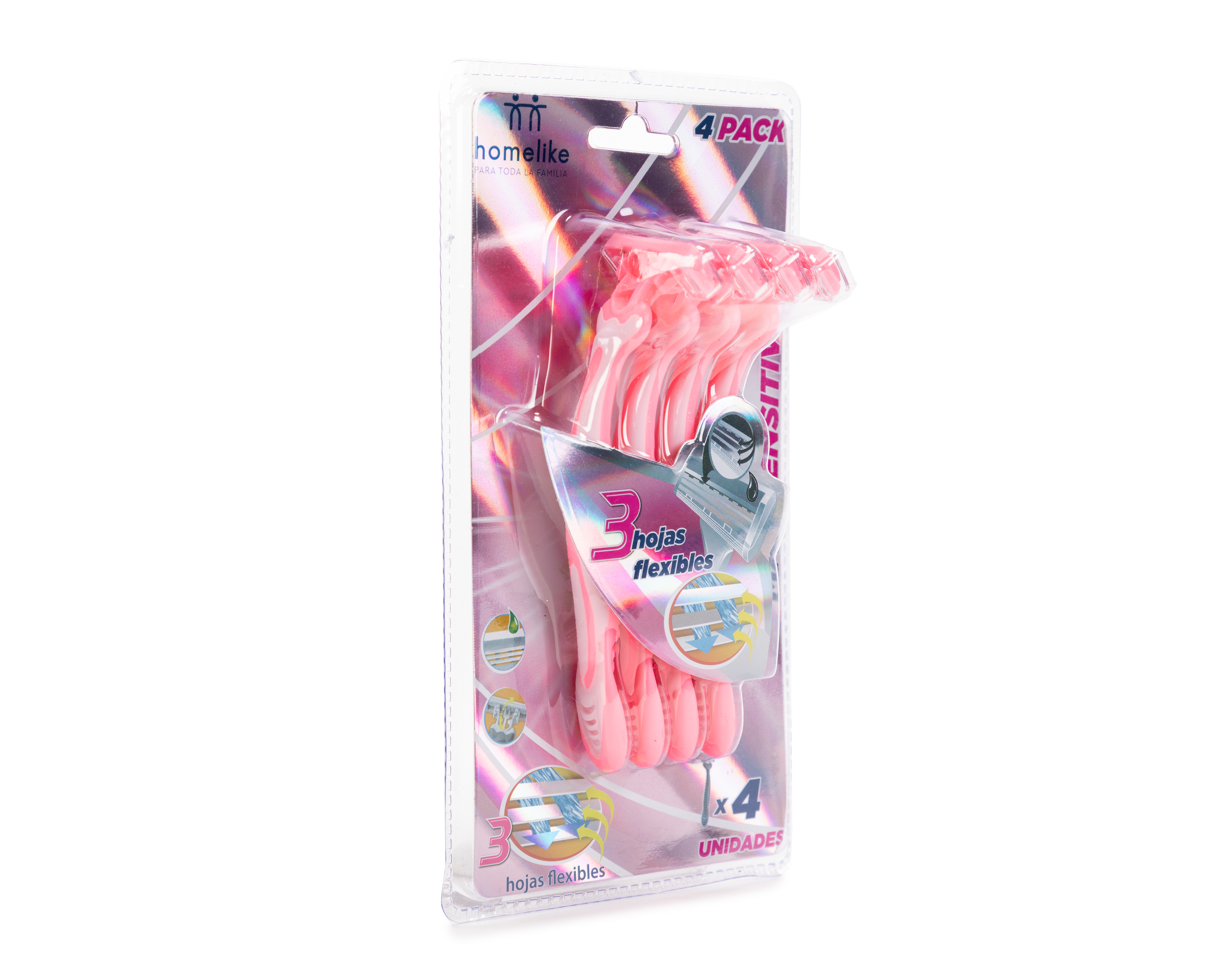 Foto 3 | Foto 3 | Rastrillo Homelike Max-Sensitive 4 Piezas