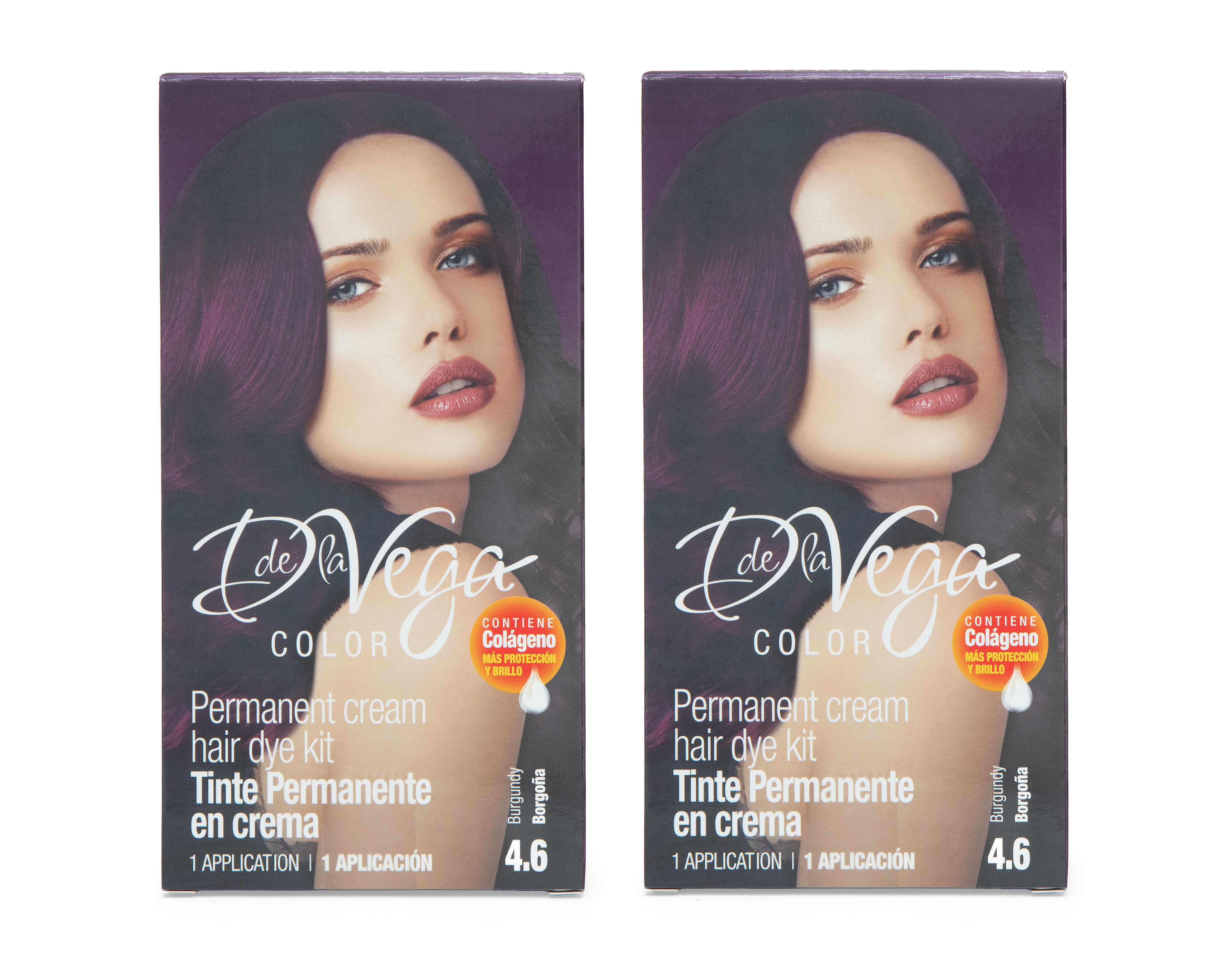 Foto 1 | Foto 1 | Tinte para Cabello D de la Vega 4.6 Borgoña