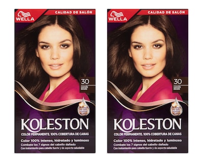 Foto 1 | Foto 1 | Tinte para Cabello Koleston 30 Castaño Oscuro 2 Piezas