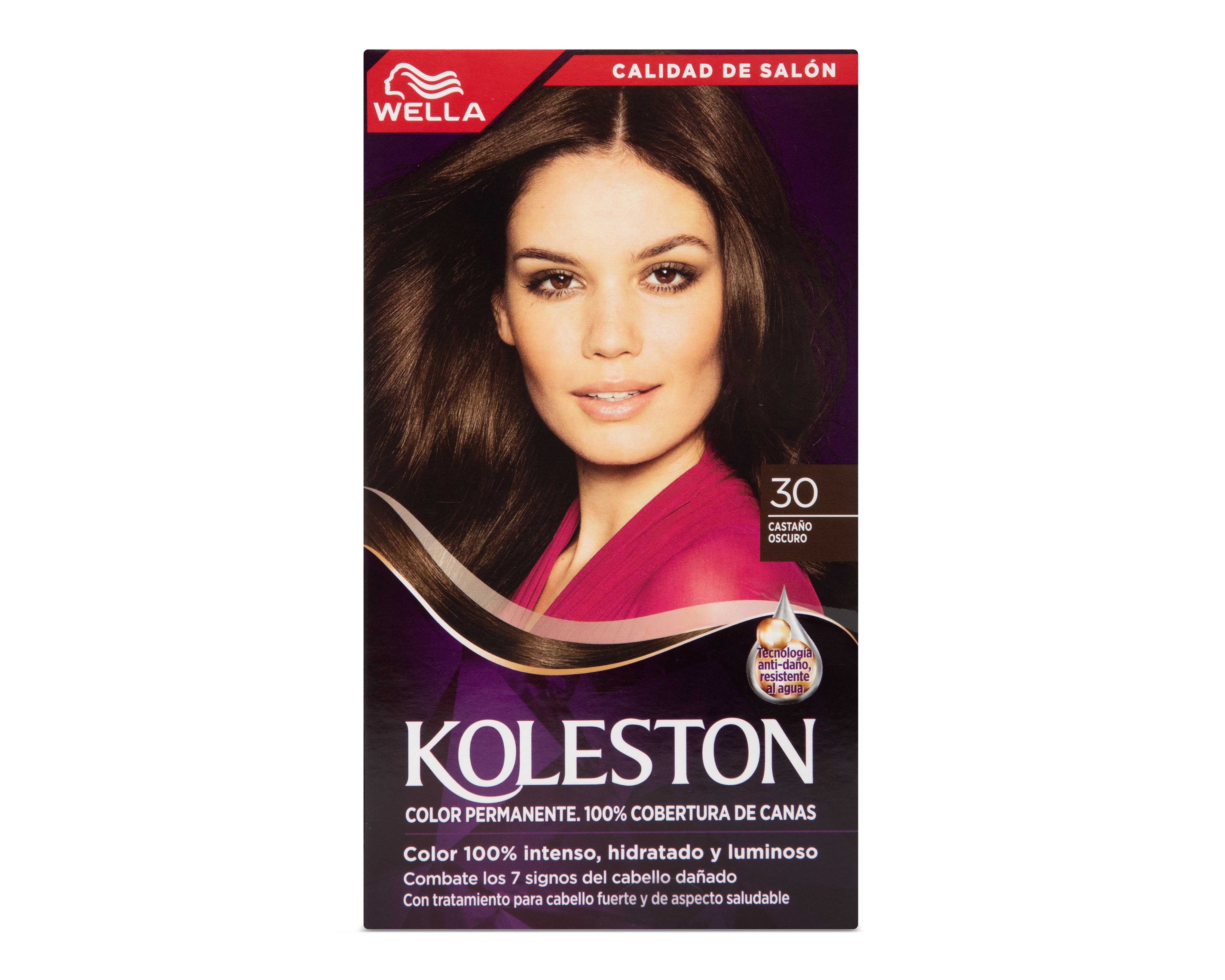 Foto 2 | Foto 2 | Tinte para Cabello Koleston 30 Castaño Oscuro 2 Piezas