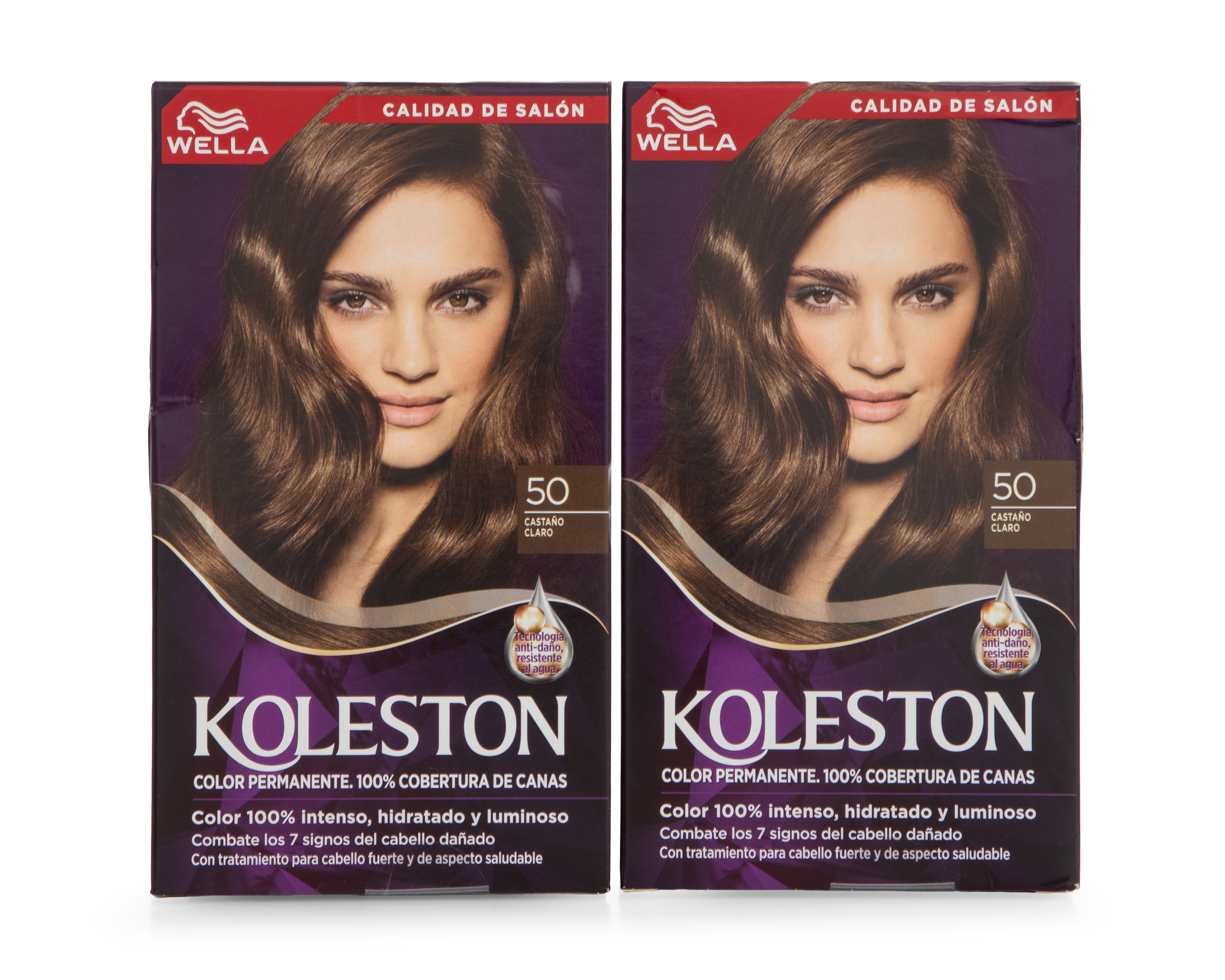 Tinte para Cabello Koleston 50 Castaño Claro 2 Piezas
